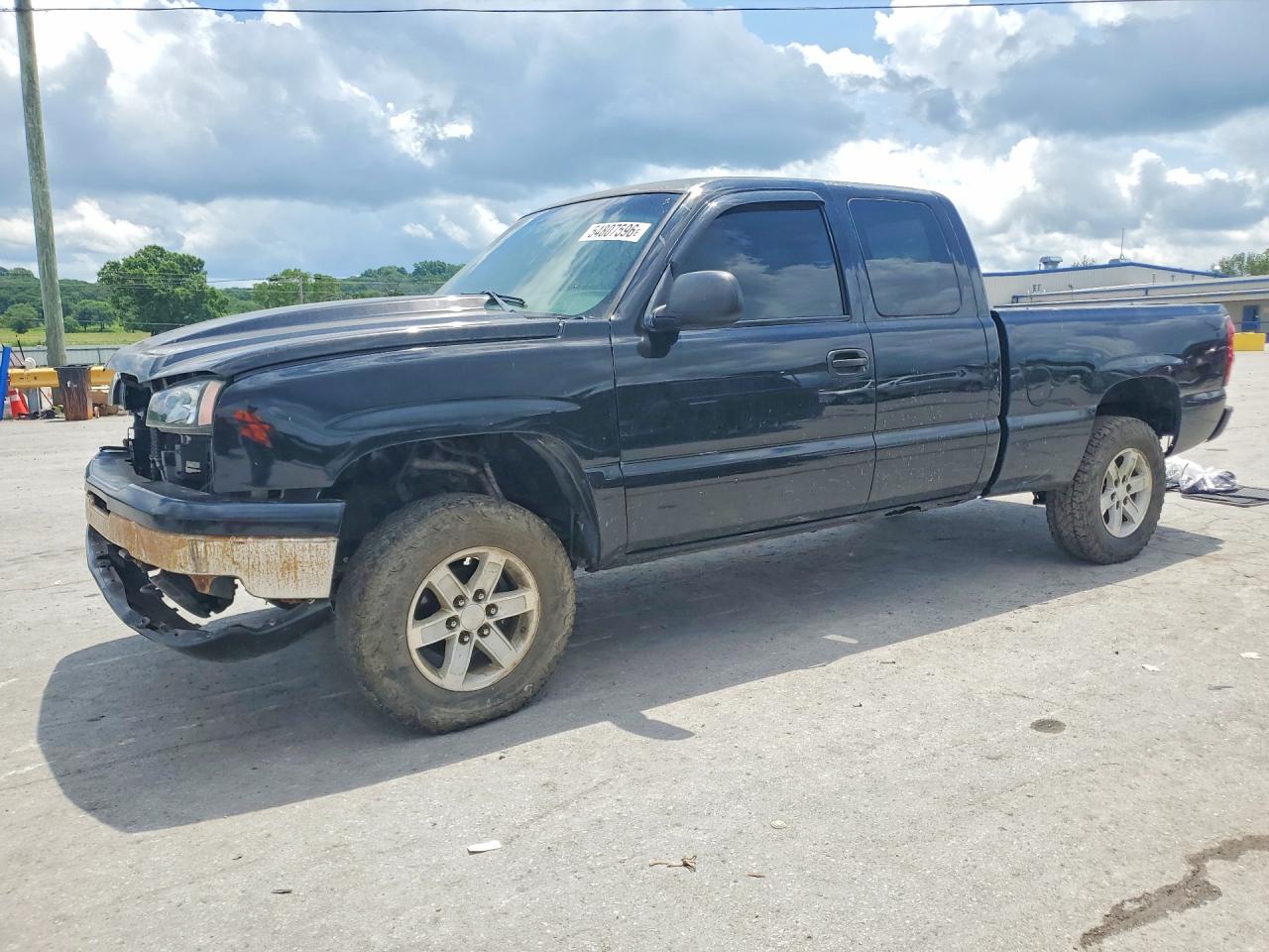 2004 Chevrolet Silverado K1500 Black vin: 2GCEK19T641256253