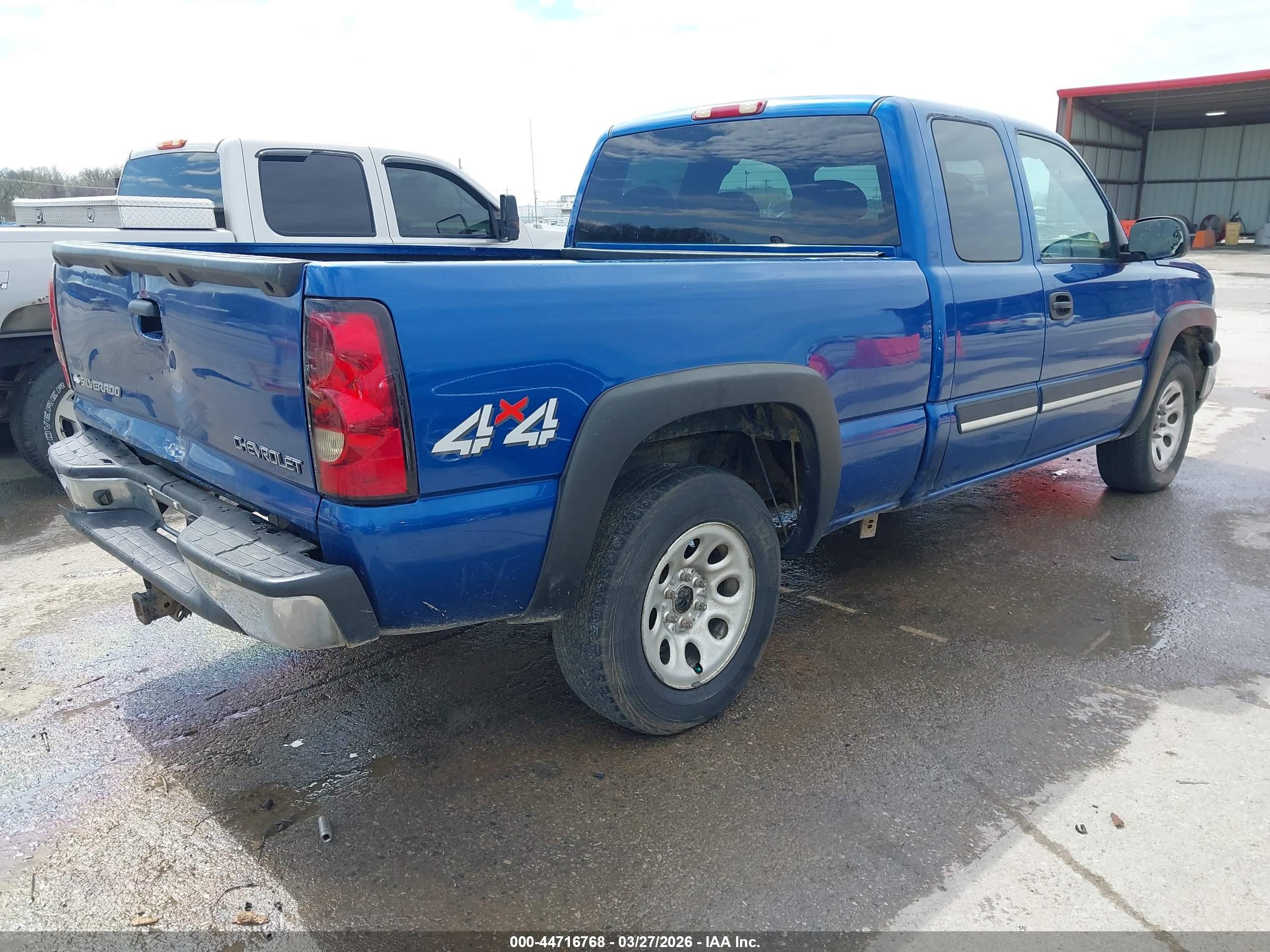2004 Chevrolet Silverado 1500 Ls Blue vin: 2GCEK19T641274350
