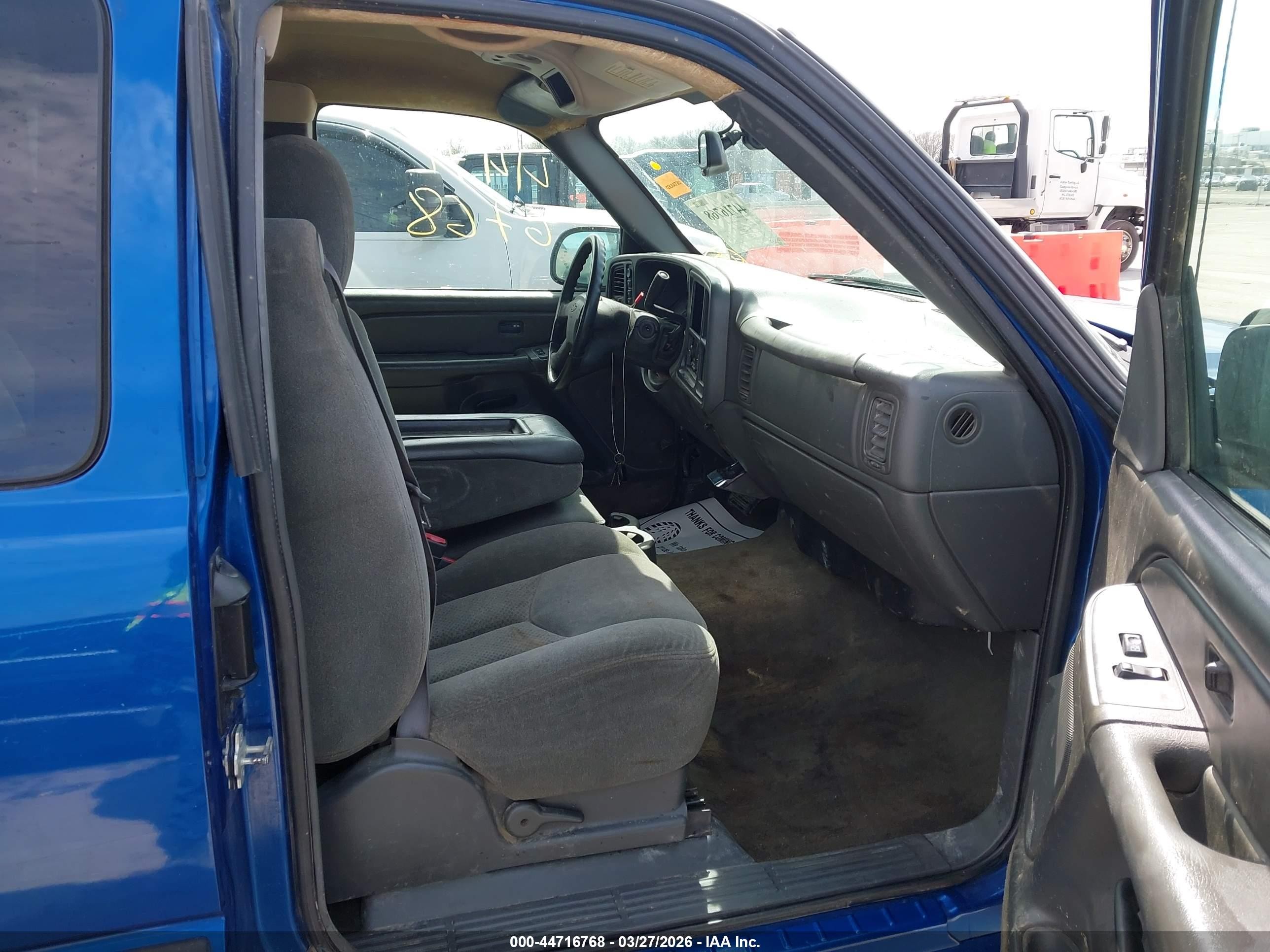 2004 Chevrolet Silverado 1500 Ls Blue vin: 2GCEK19T641274350