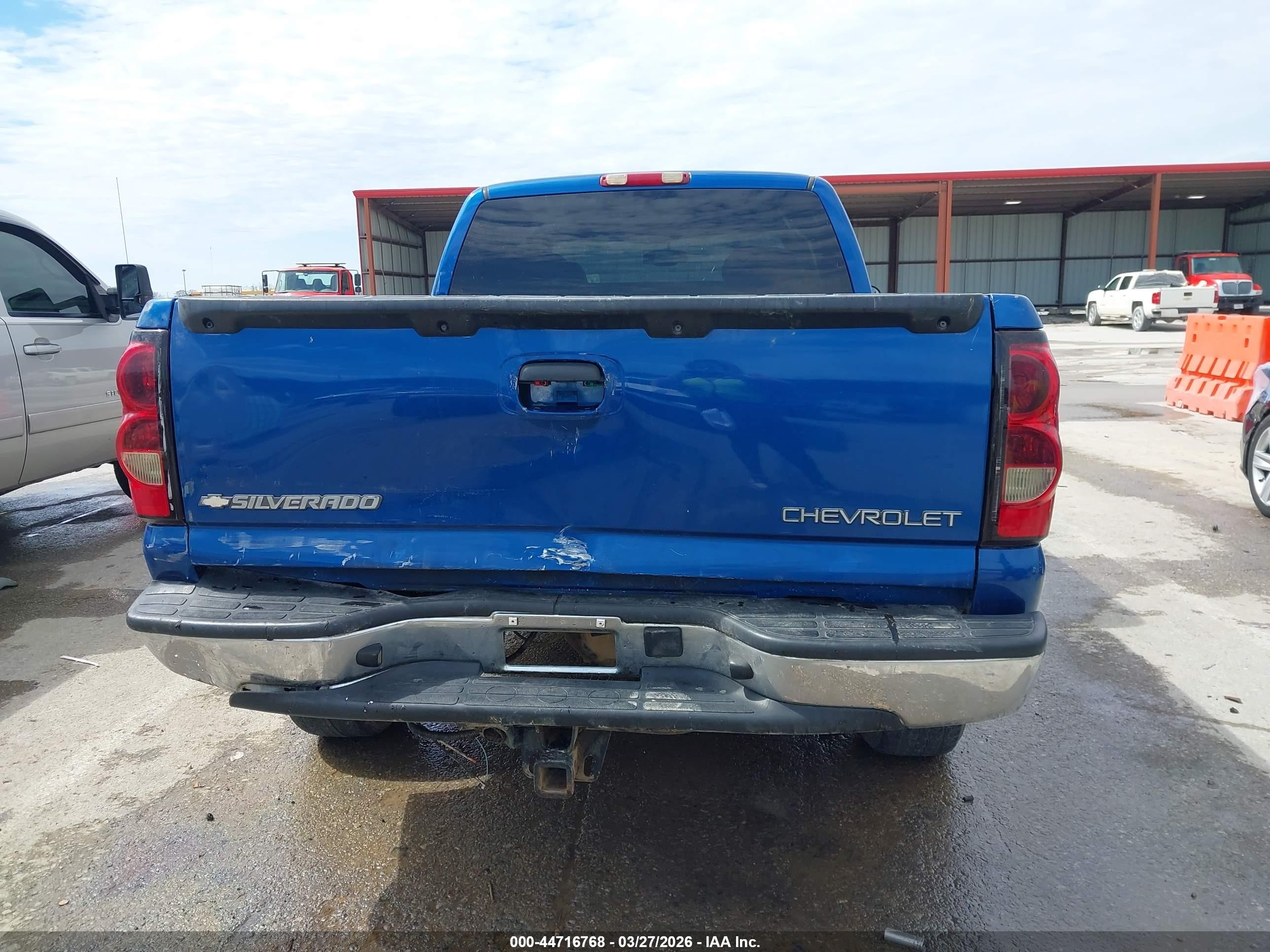 2004 Chevrolet Silverado 1500 Ls Blue vin: 2GCEK19T641274350