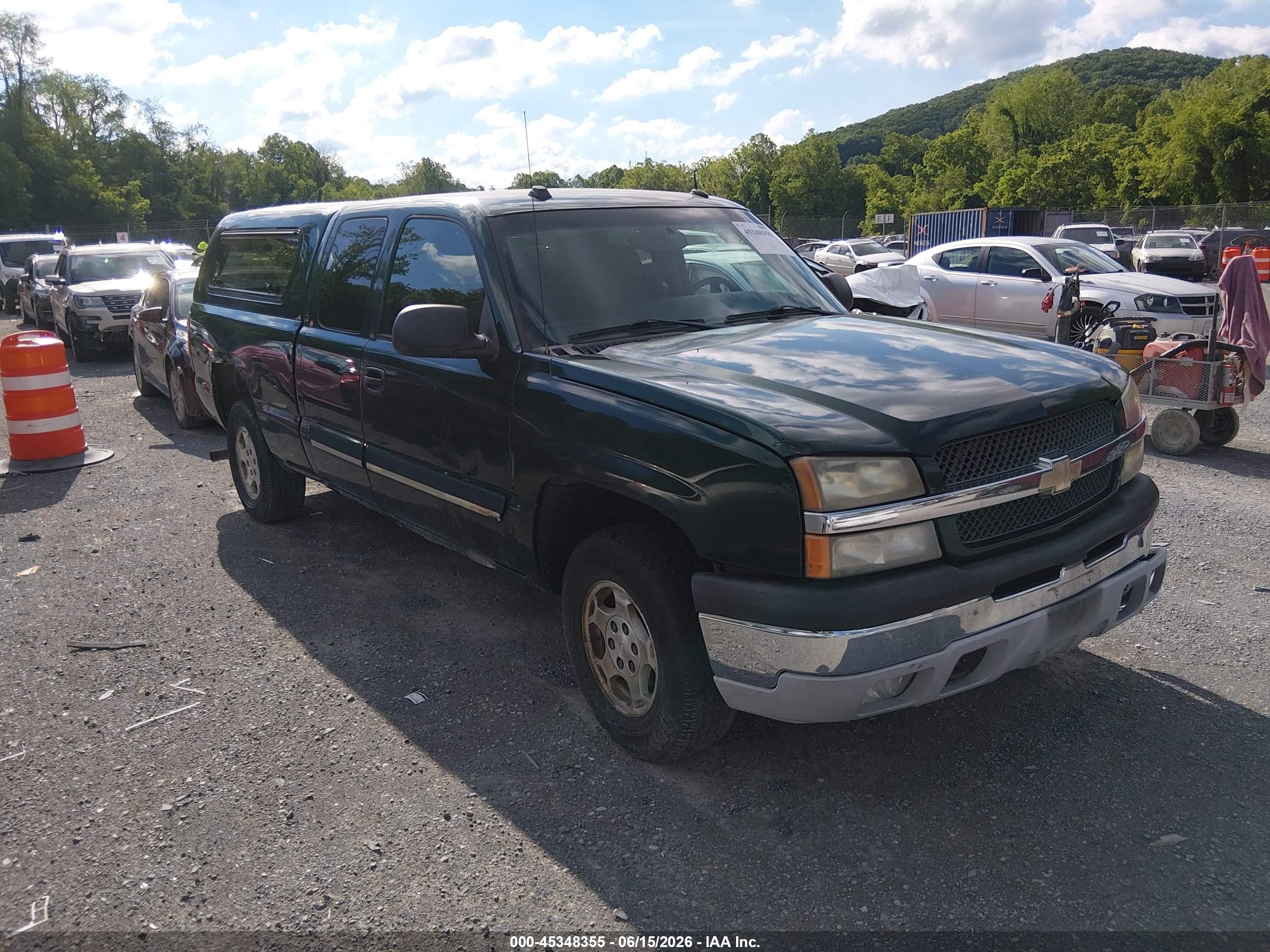 2004 Chevrolet Silverado 1500 Ls Green vin: 2GCEK19T641379440