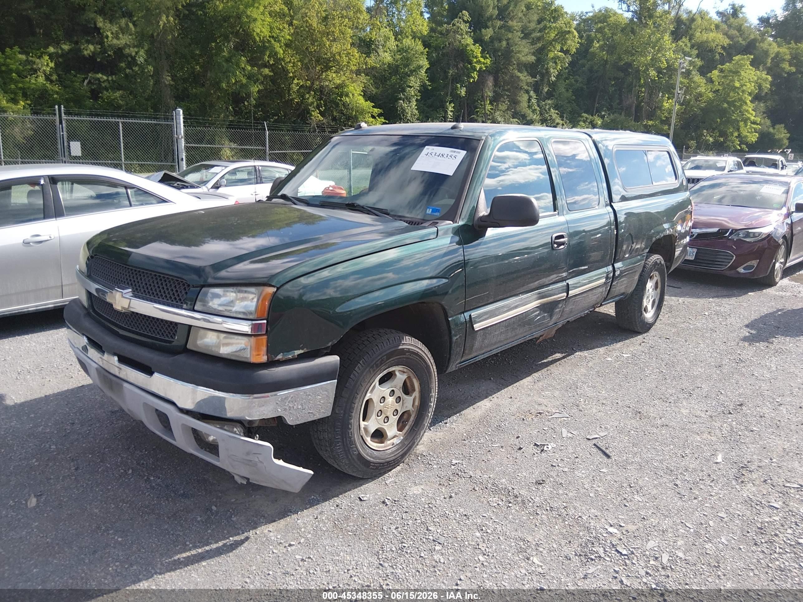 2004 Chevrolet Silverado 1500 Ls Green vin: 2GCEK19T641379440