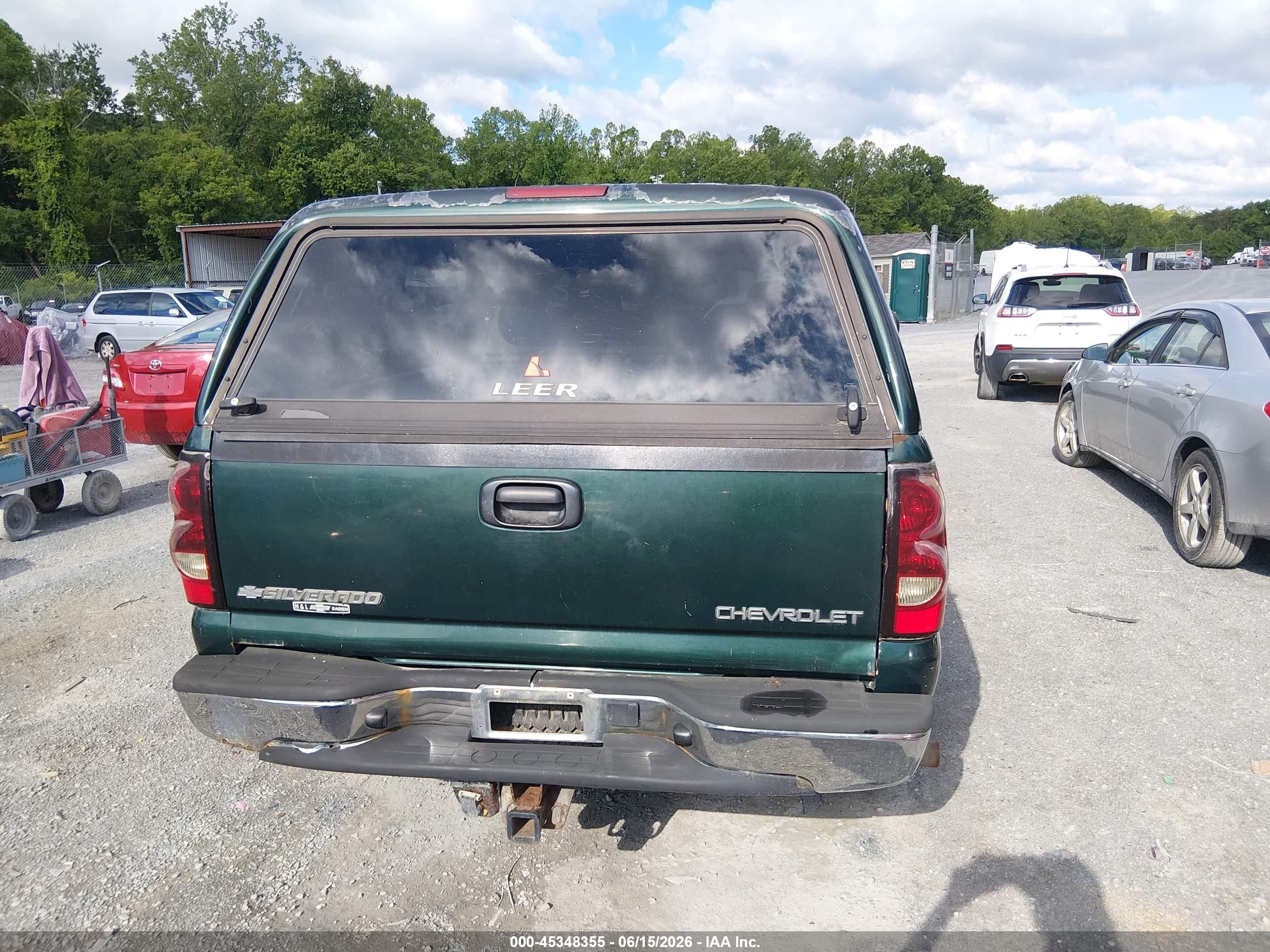 2004 Chevrolet Silverado 1500 Ls Green vin: 2GCEK19T641379440