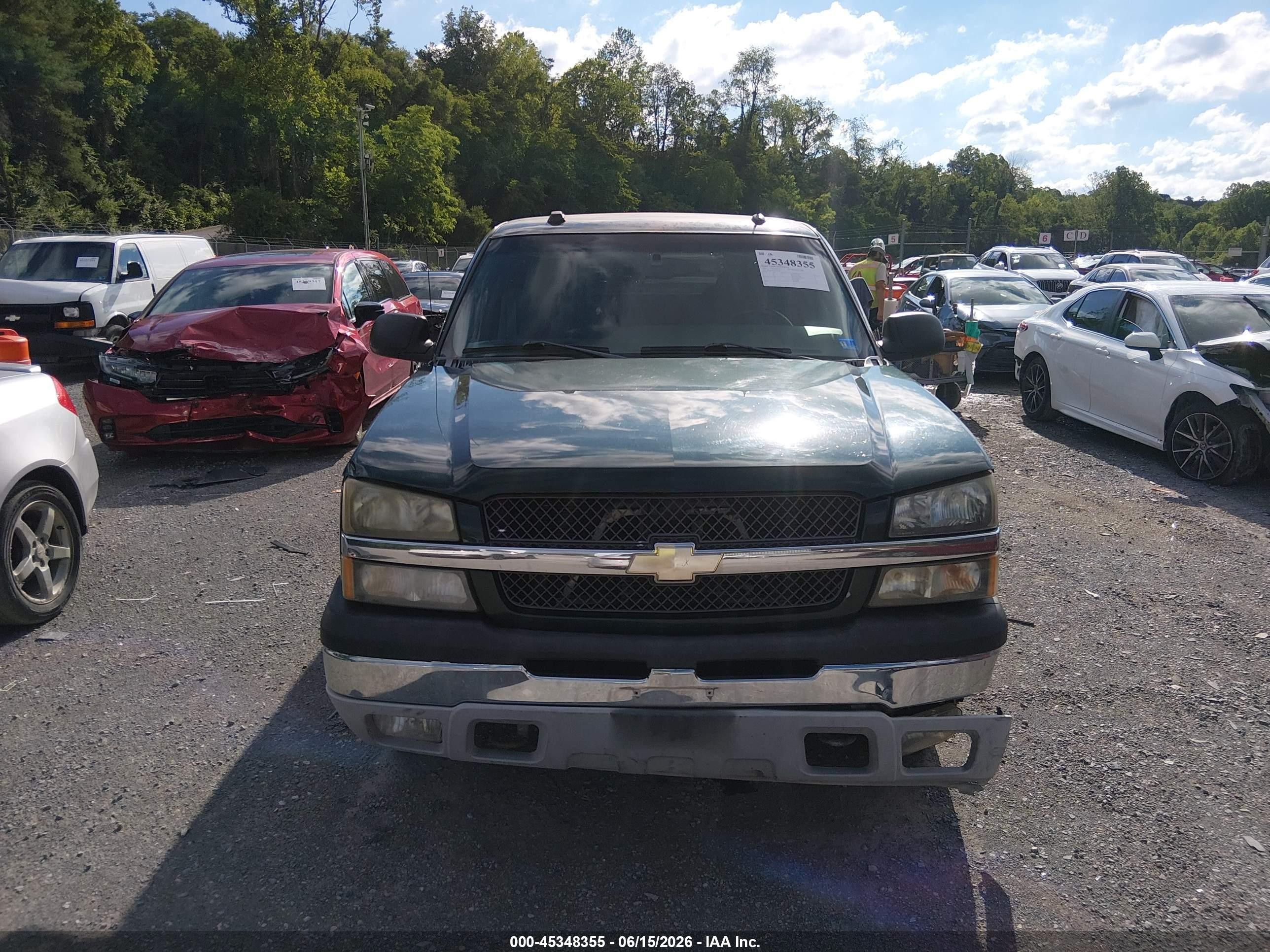 2004 Chevrolet Silverado 1500 Ls Green vin: 2GCEK19T641379440