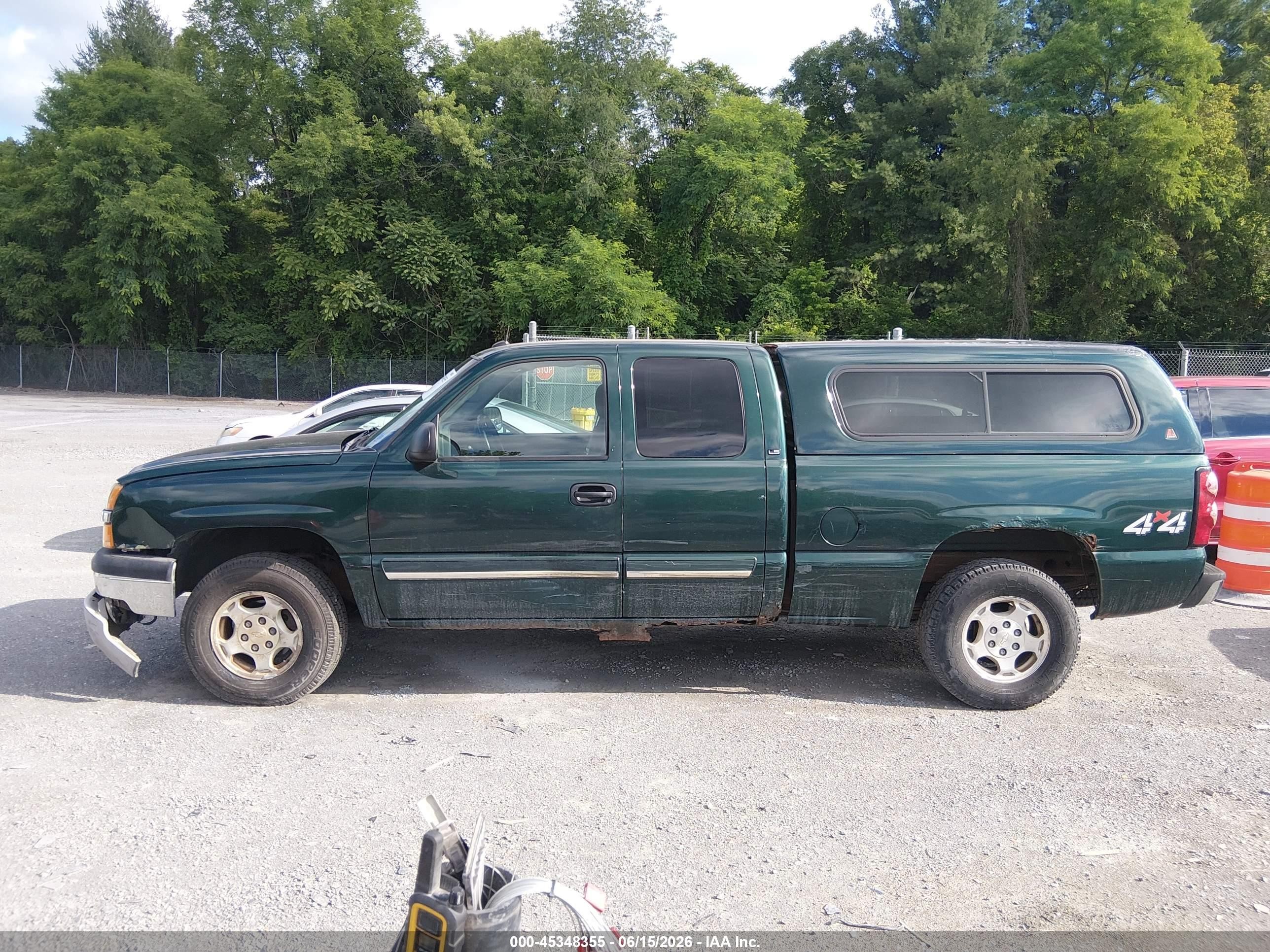 2004 Chevrolet Silverado 1500 Ls Green vin: 2GCEK19T641379440