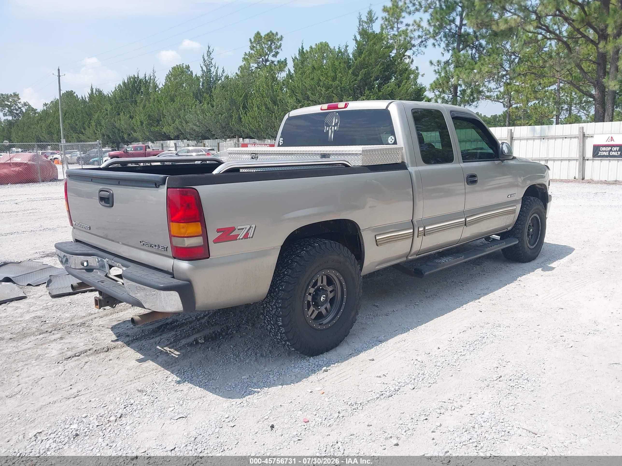 1999 Chevrolet Silverado 1500 Lt Серебряный vin: 2GCEK19T6X1103862