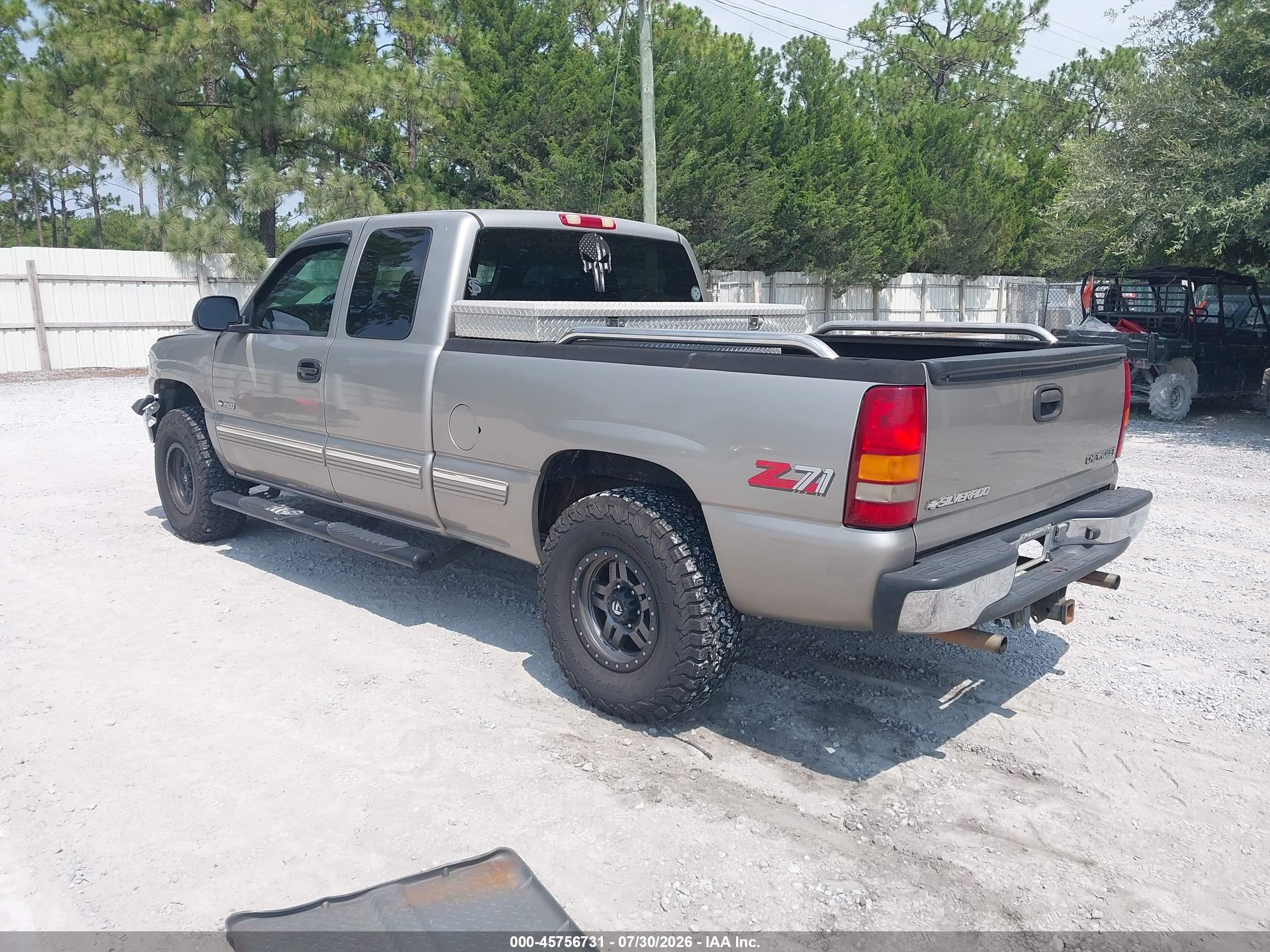 1999 Chevrolet Silverado 1500 Lt Серебряный vin: 2GCEK19T6X1103862