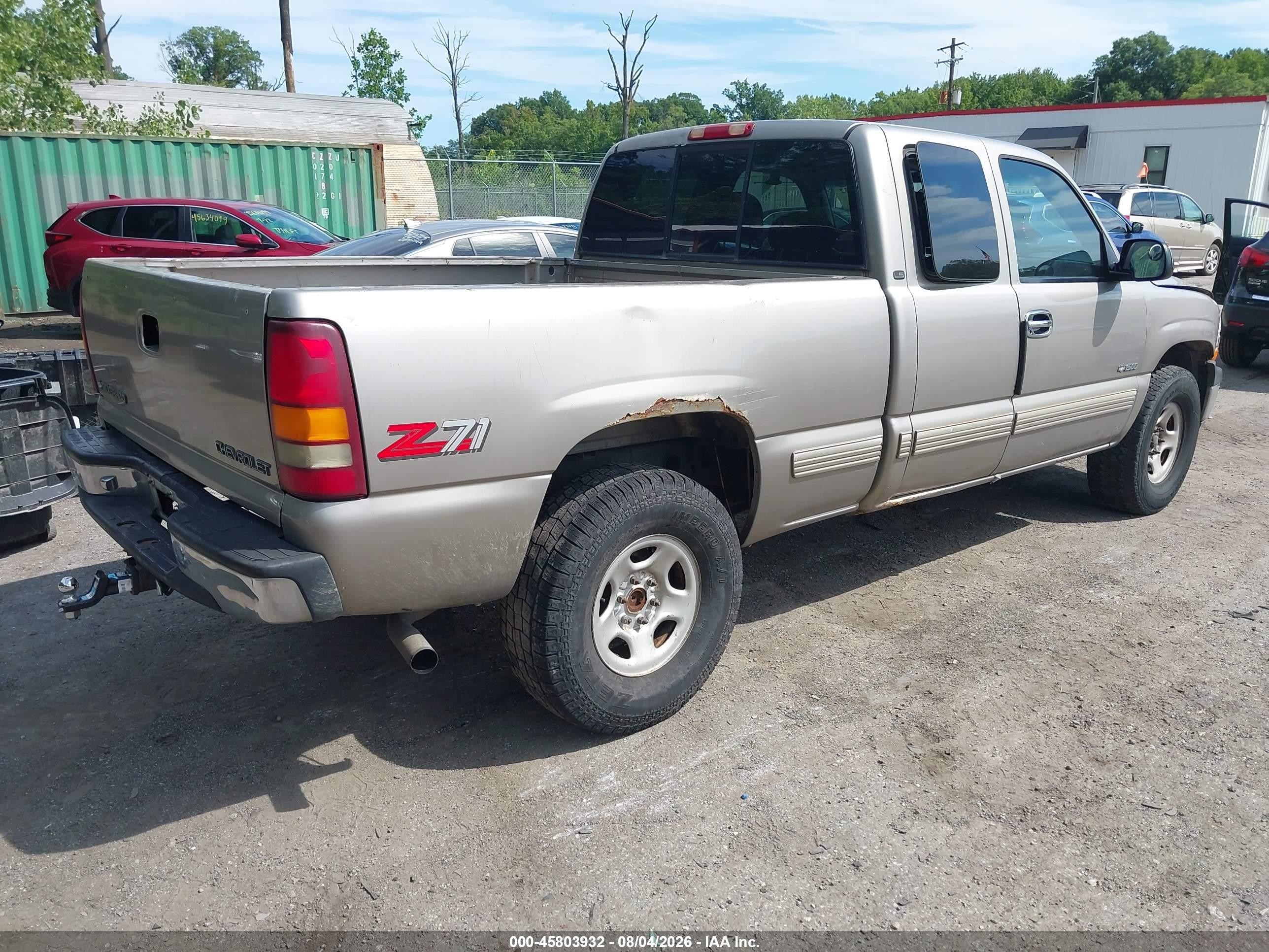 1999 Chevrolet Silverado 1500 Ls Gray vin: 2GCEK19T6X1262185