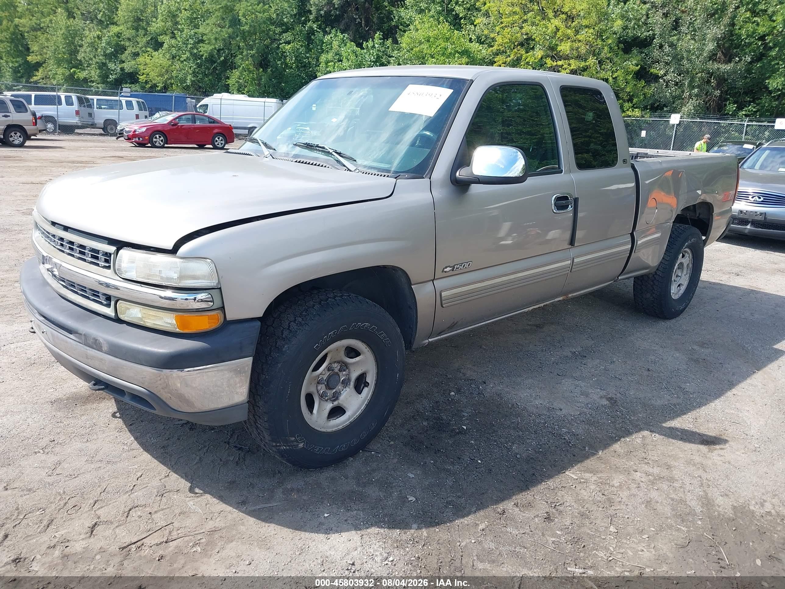 1999 Chevrolet Silverado 1500 Ls Gray vin: 2GCEK19T6X1262185