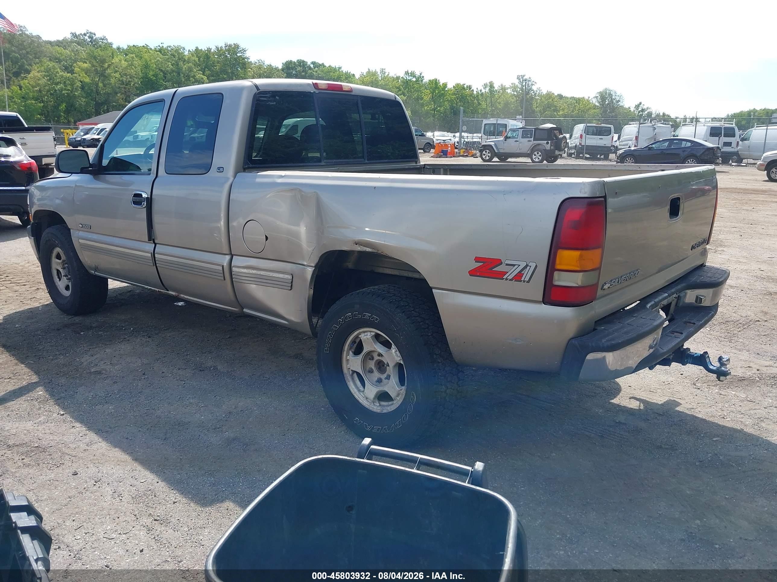 1999 Chevrolet Silverado 1500 Ls Gray vin: 2GCEK19T6X1262185