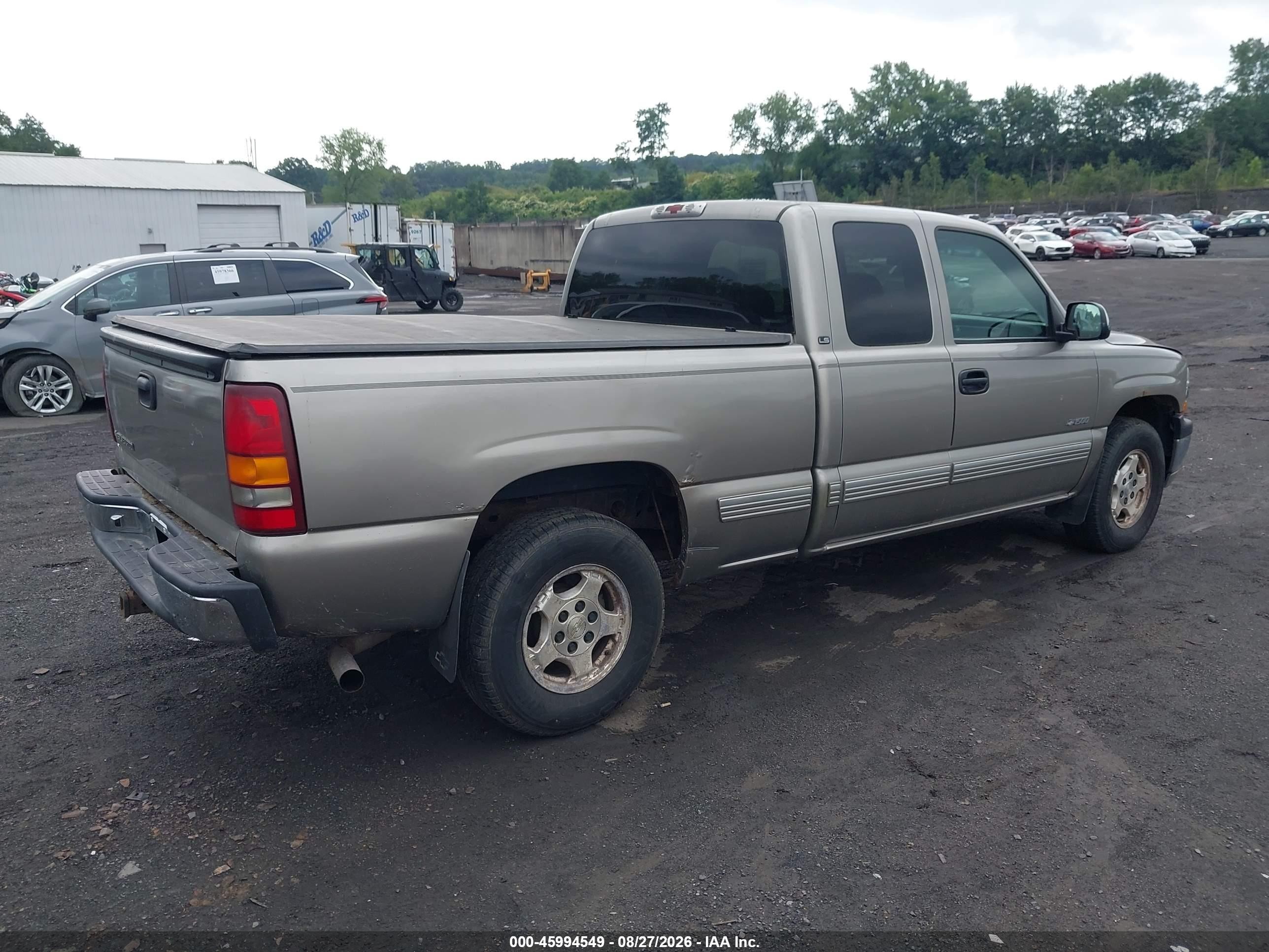 2000 Chevrolet Silverado 1500 Ls Tan vin: 2GCEK19T6Y1111820
