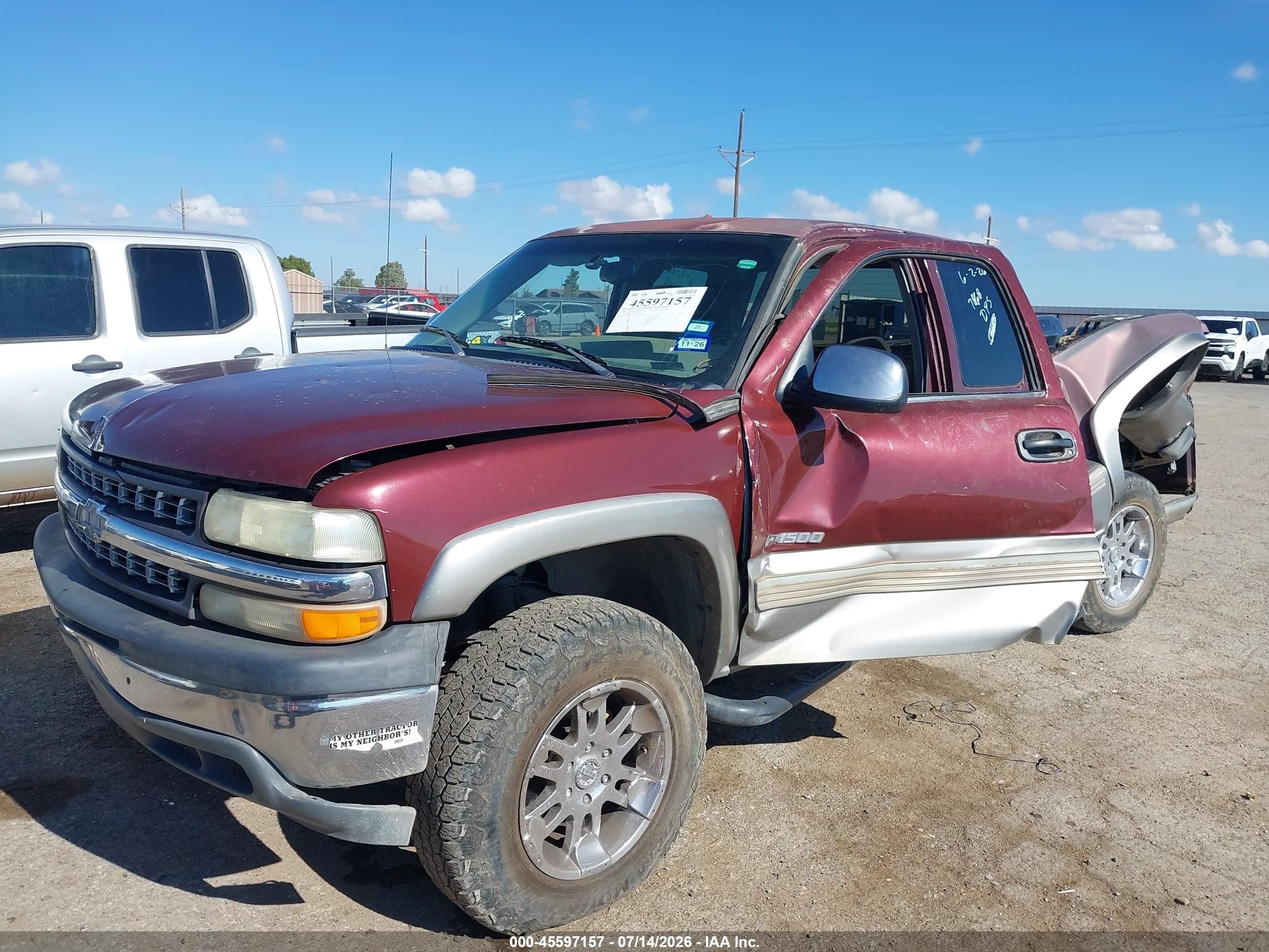 2000 Chevrolet Silverado 1500 Ls Maroon vin: 2GCEK19T6Y1167823