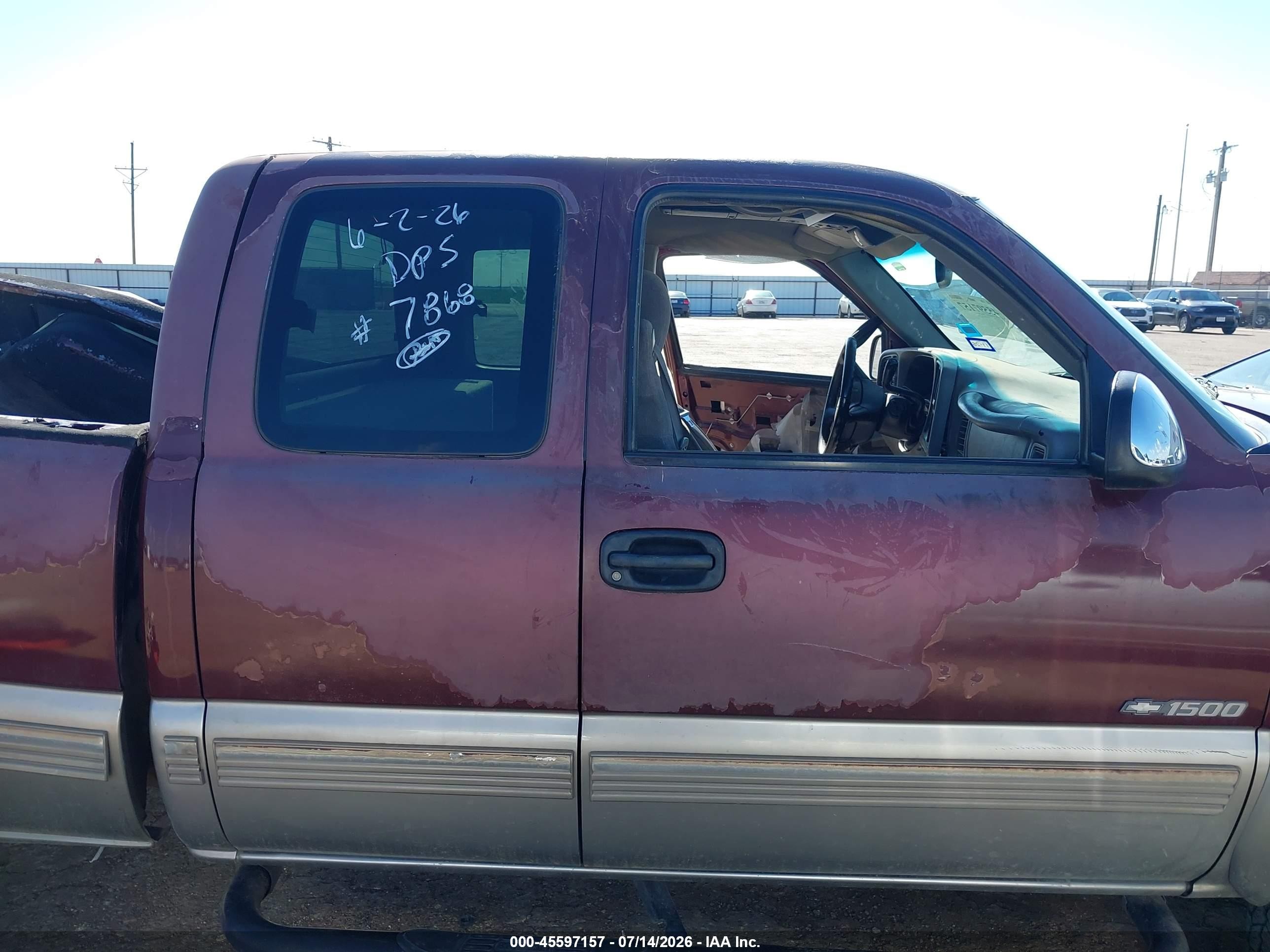 2000 Chevrolet Silverado 1500 Ls Maroon vin: 2GCEK19T6Y1167823