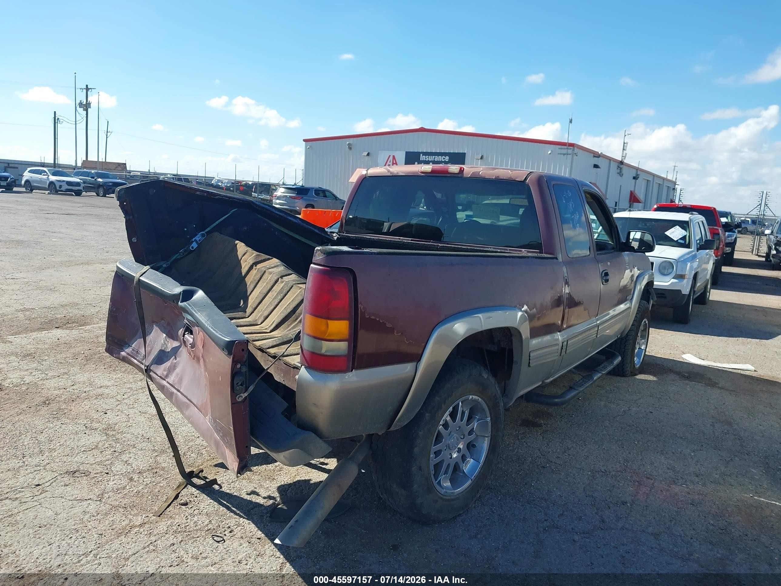 2000 Chevrolet Silverado 1500 Ls Maroon vin: 2GCEK19T6Y1167823