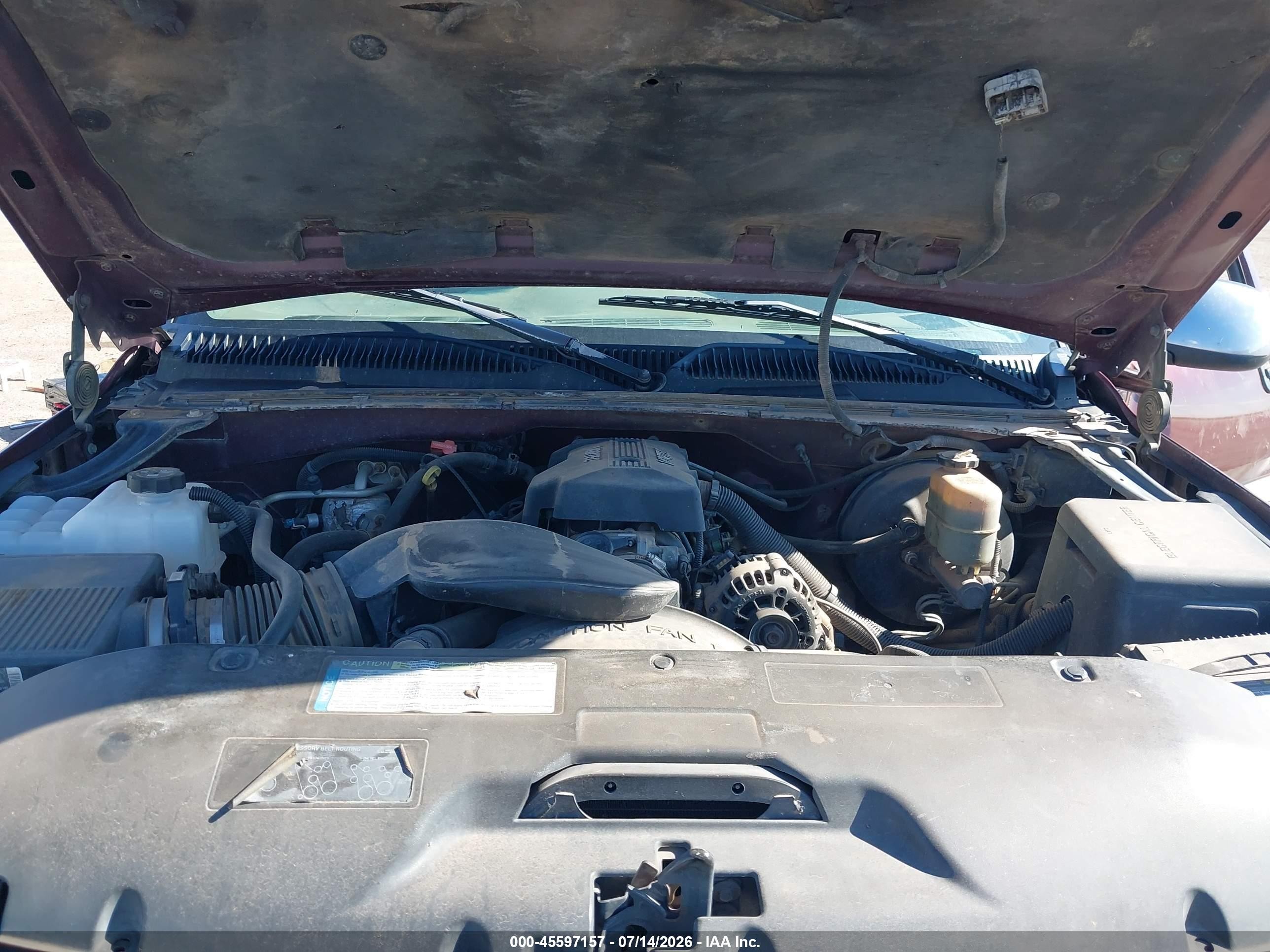 2000 Chevrolet Silverado 1500 Ls Maroon vin: 2GCEK19T6Y1167823