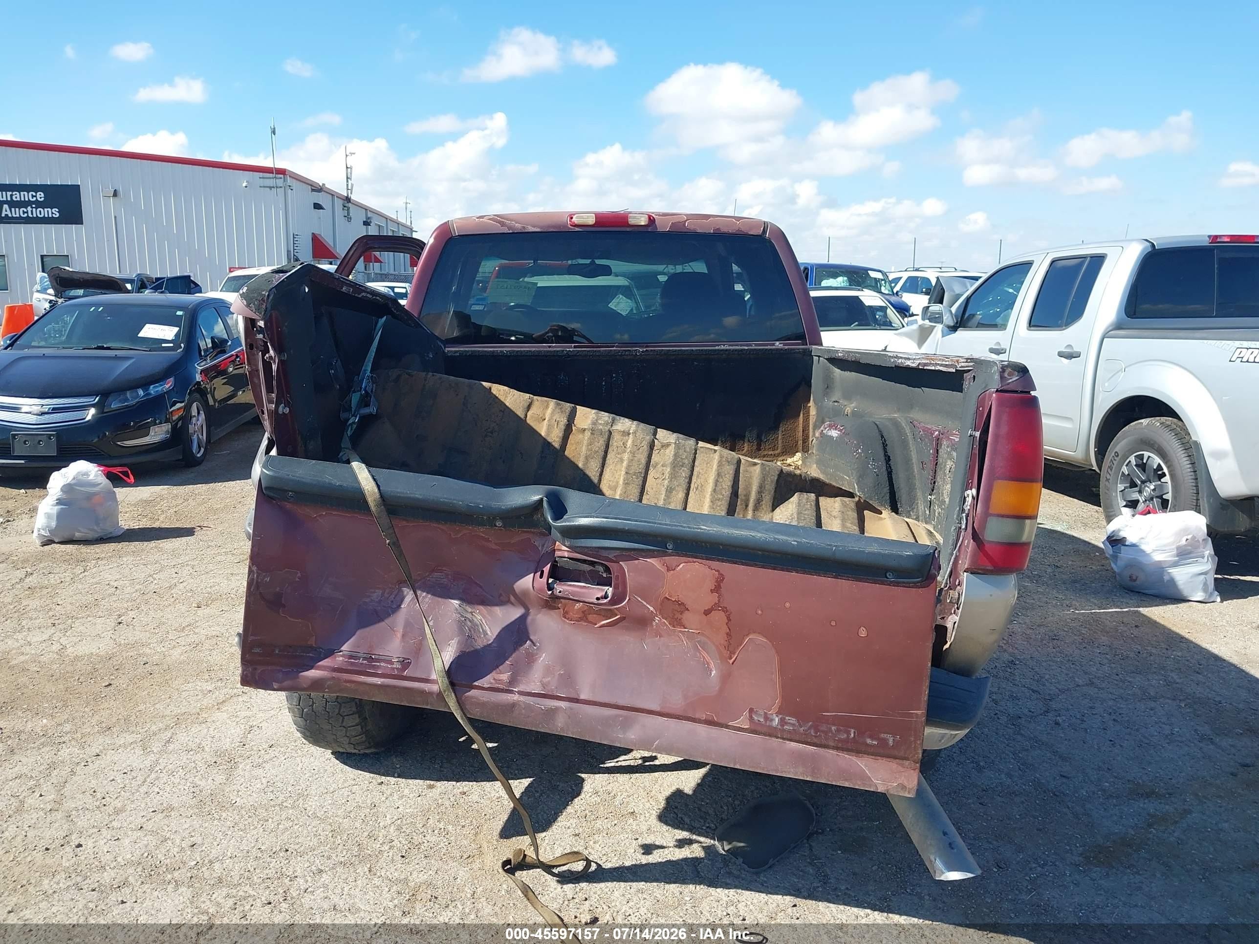 2000 Chevrolet Silverado 1500 Ls Maroon vin: 2GCEK19T6Y1167823