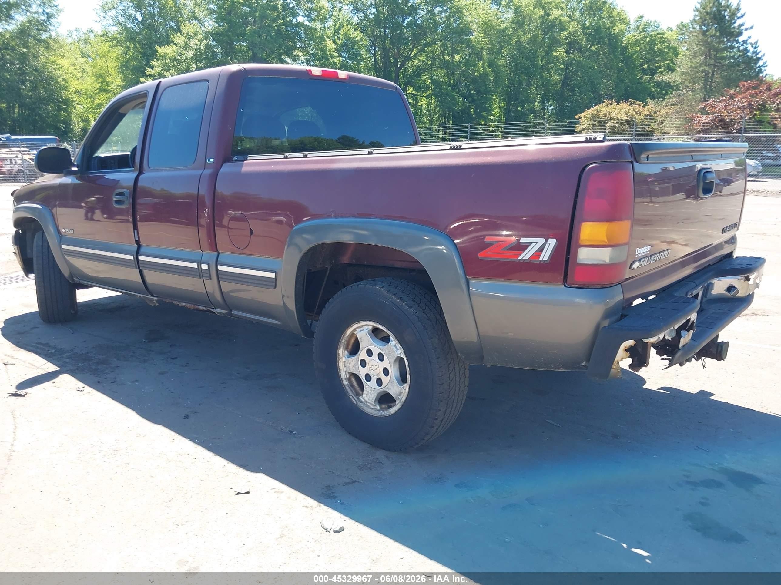 2000 Chevrolet Silverado 1500 Ls Бордовый vin: 2GCEK19T6Y1287525