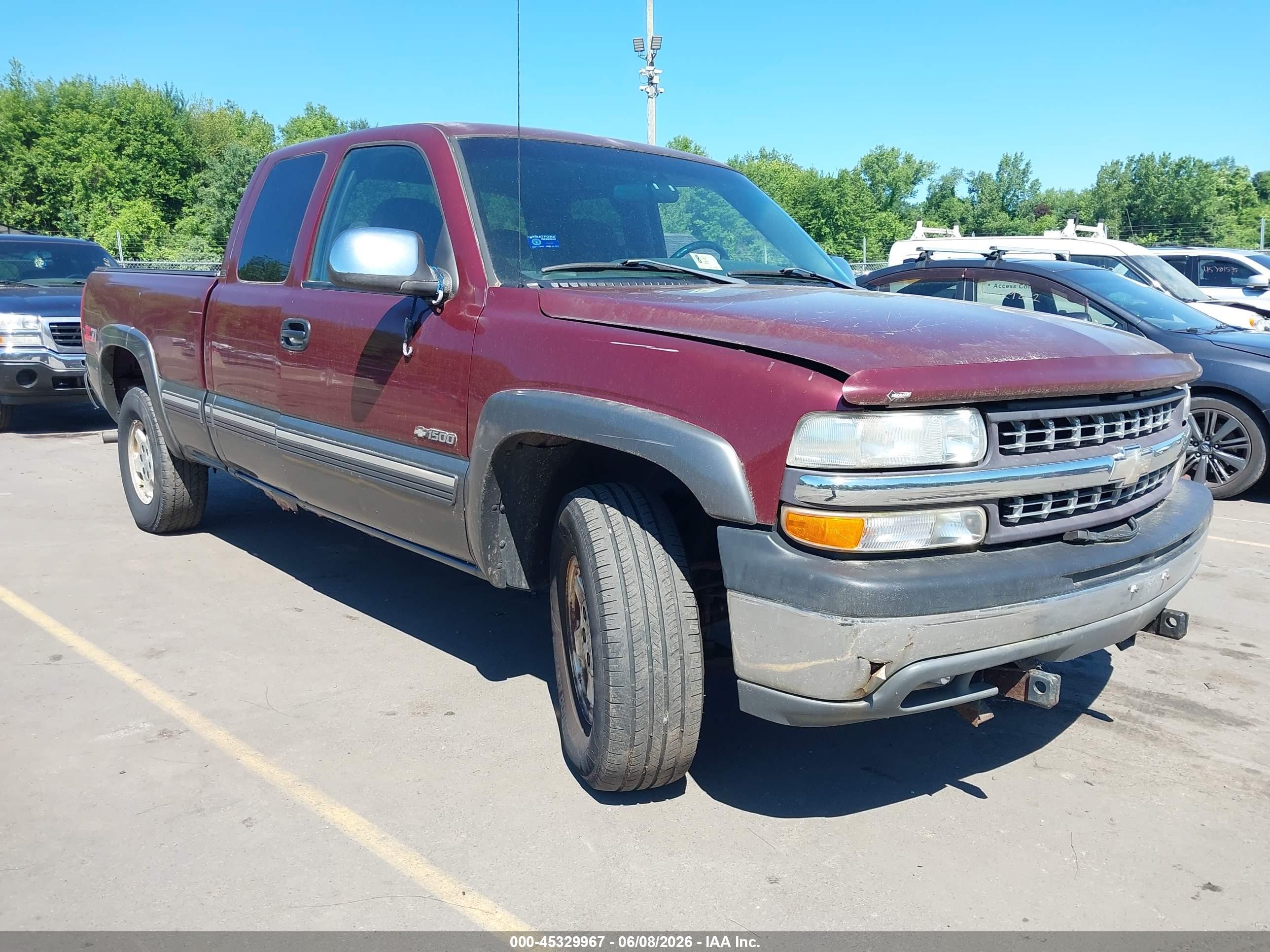 2000 Chevrolet Silverado 1500 Ls Бордовый vin: 2GCEK19T6Y1287525