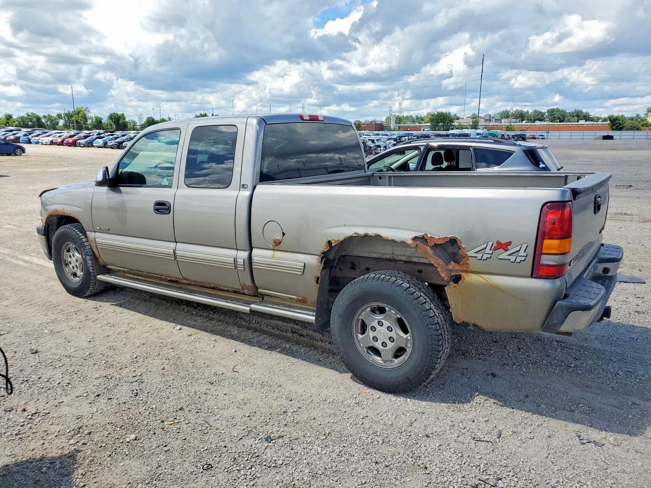 2001 Chevrolet Silverado K1500 Gray vin: 2GCEK19T711326936