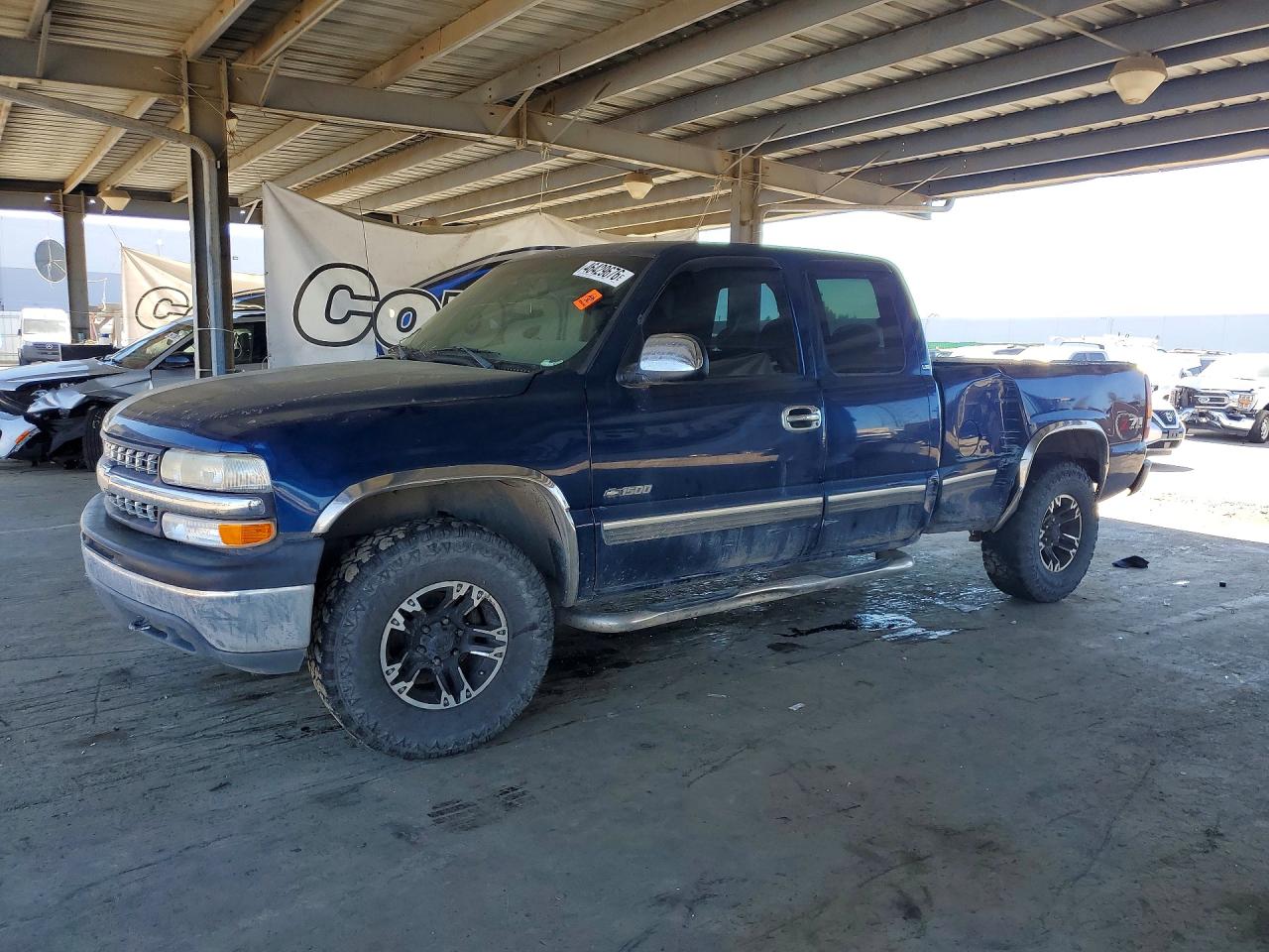 2001 Chevrolet Silverado K1500 Blue vin: 2GCEK19T711364733