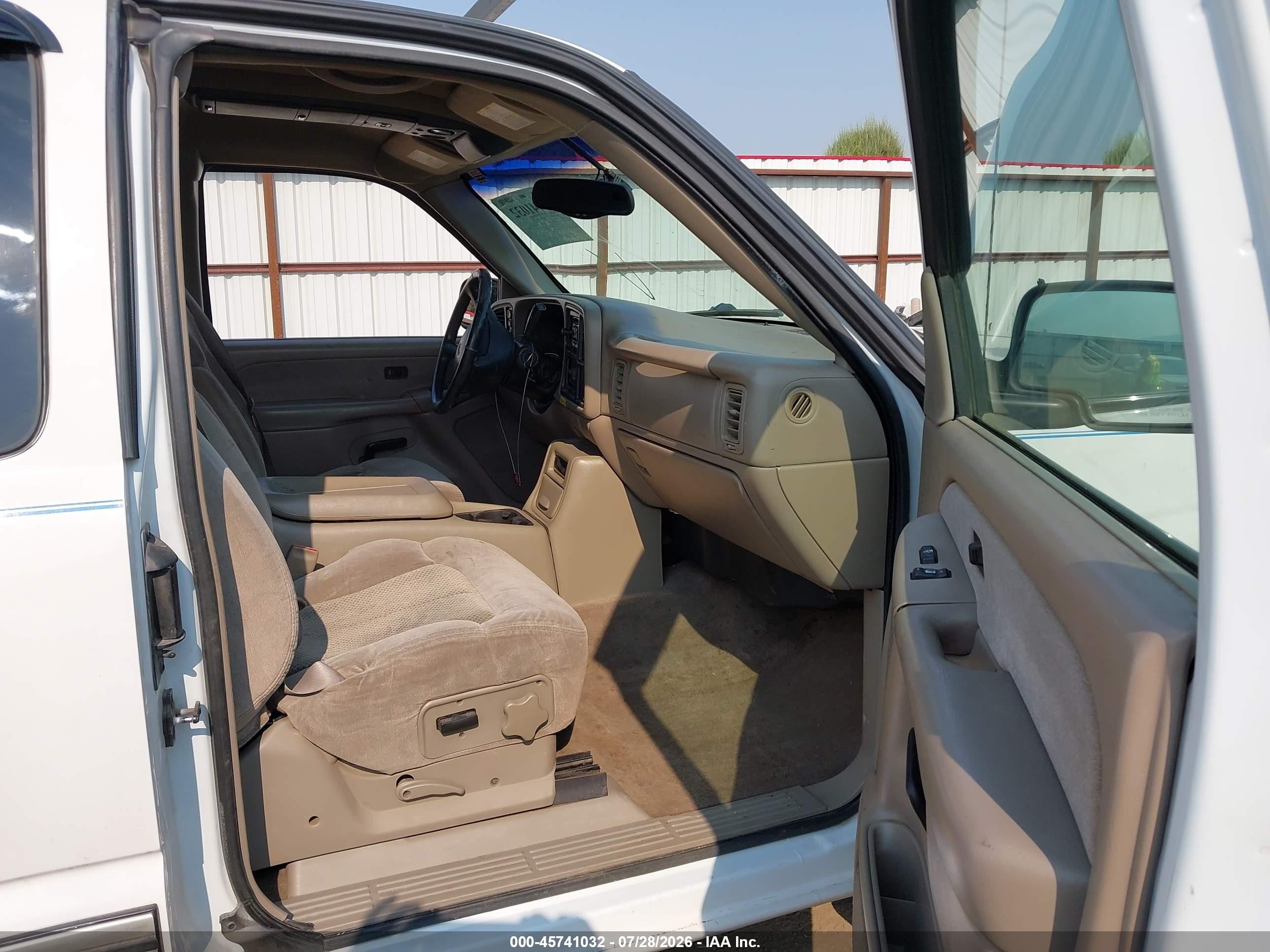 2002 Chevrolet Silverado 1500 Ls White vin: 2GCEK19T721137060