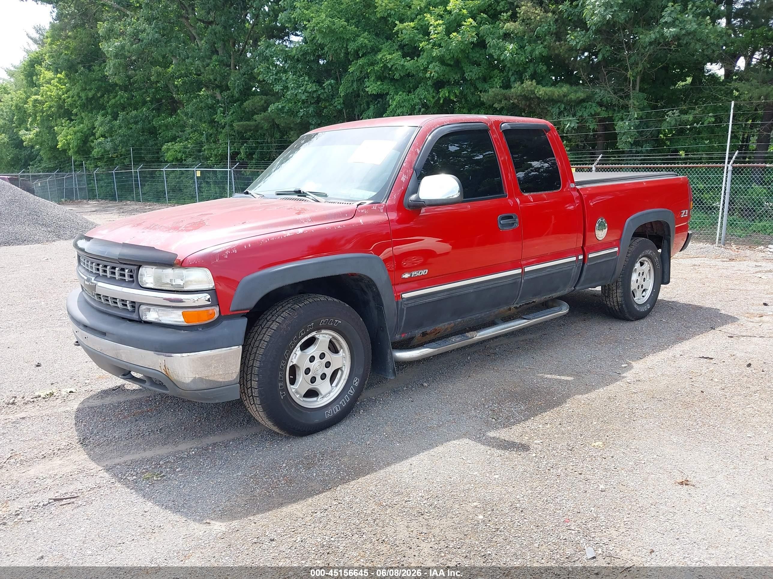 2002 Chevrolet Silverado 1500 Ls Красный vin: 2GCEK19T721355385