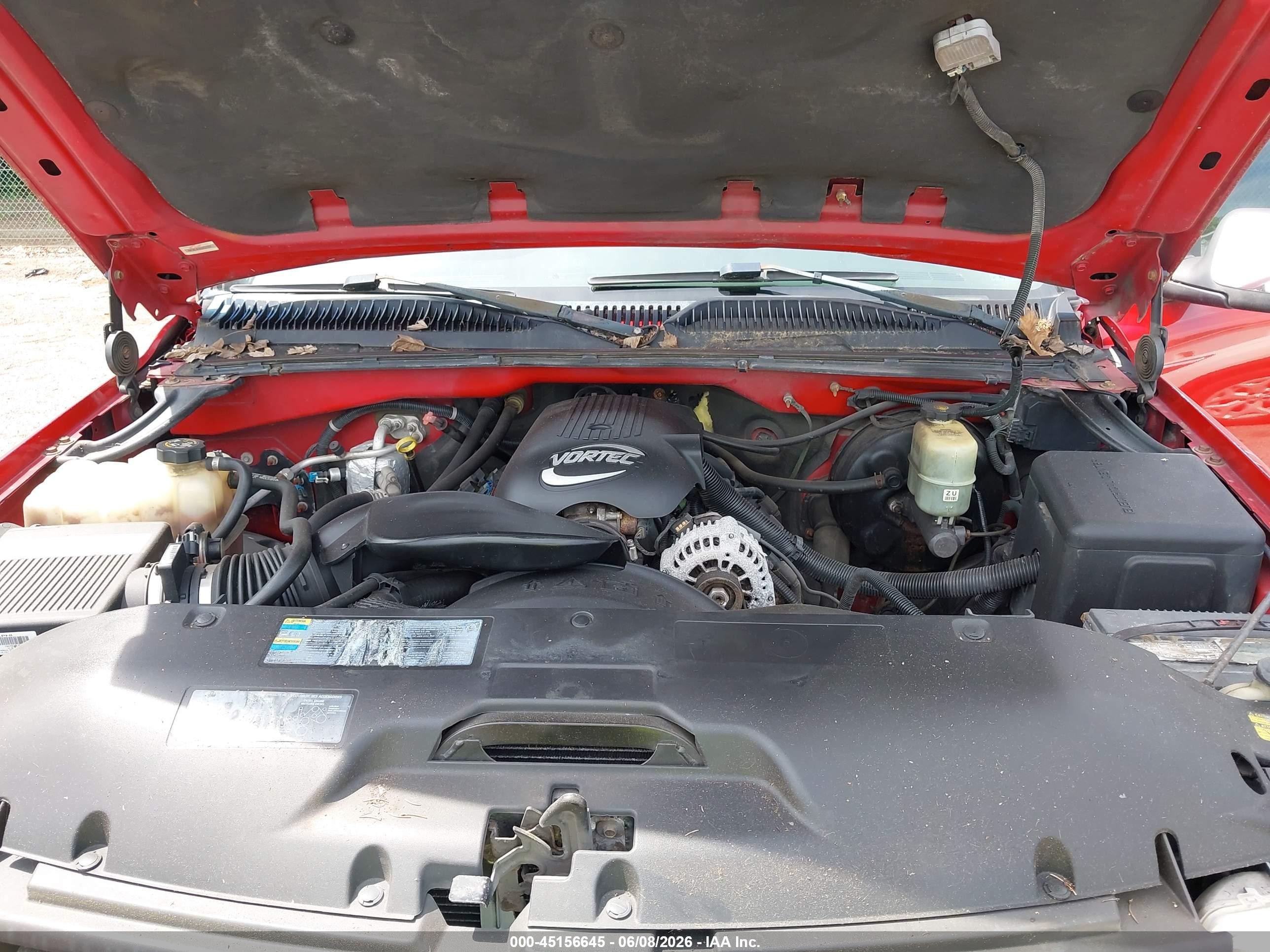 2002 Chevrolet Silverado 1500 Ls Красный vin: 2GCEK19T721355385