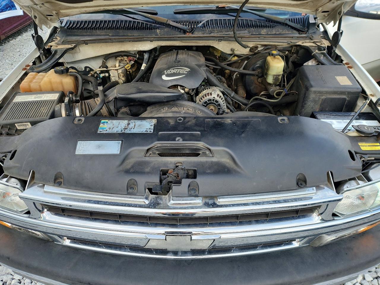 2002 Chevrolet Silverado K1500 White vin: 2GCEK19T721362689