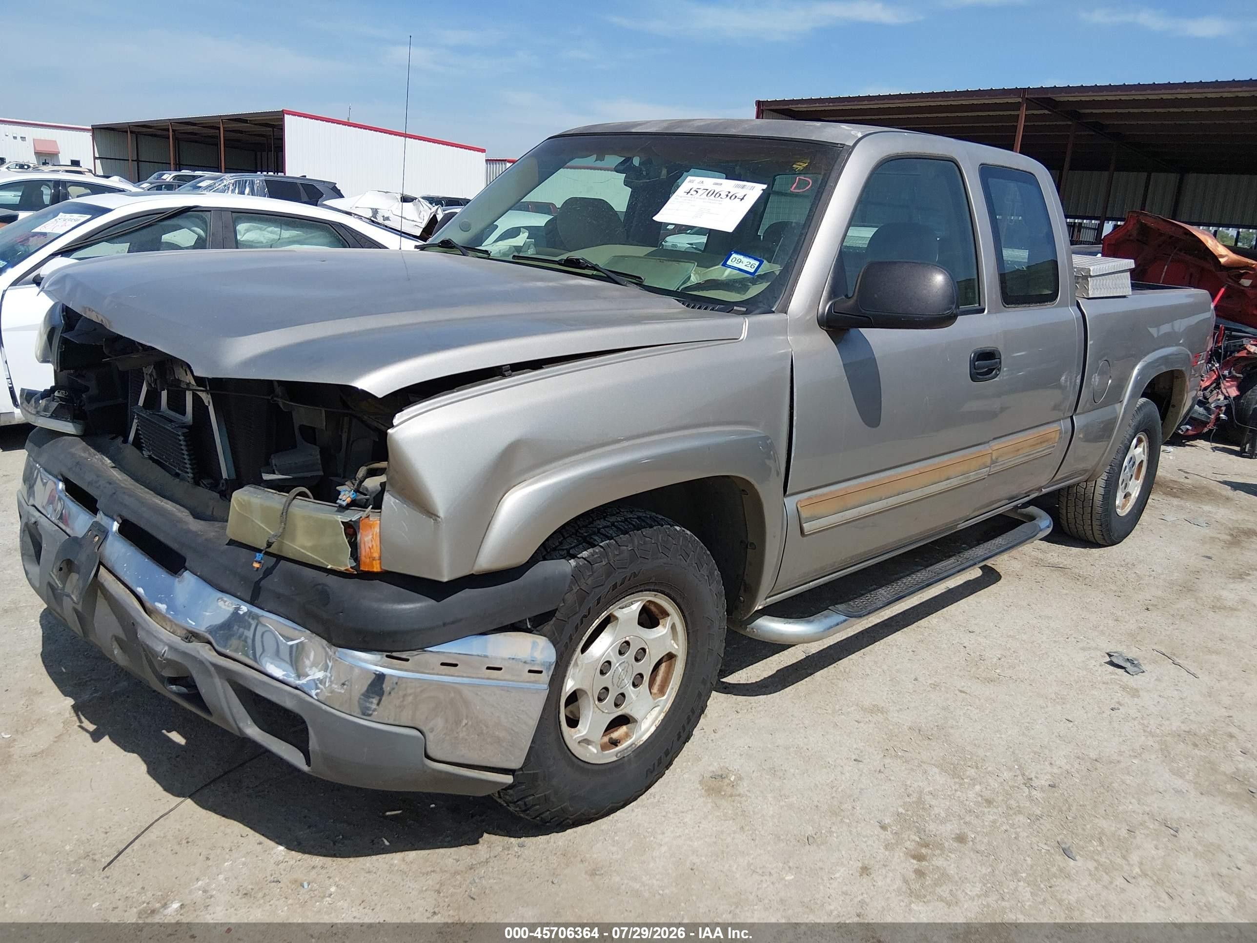 2003 Chevrolet Silverado 1500 Ls Золотой vin: 2GCEK19T731104321