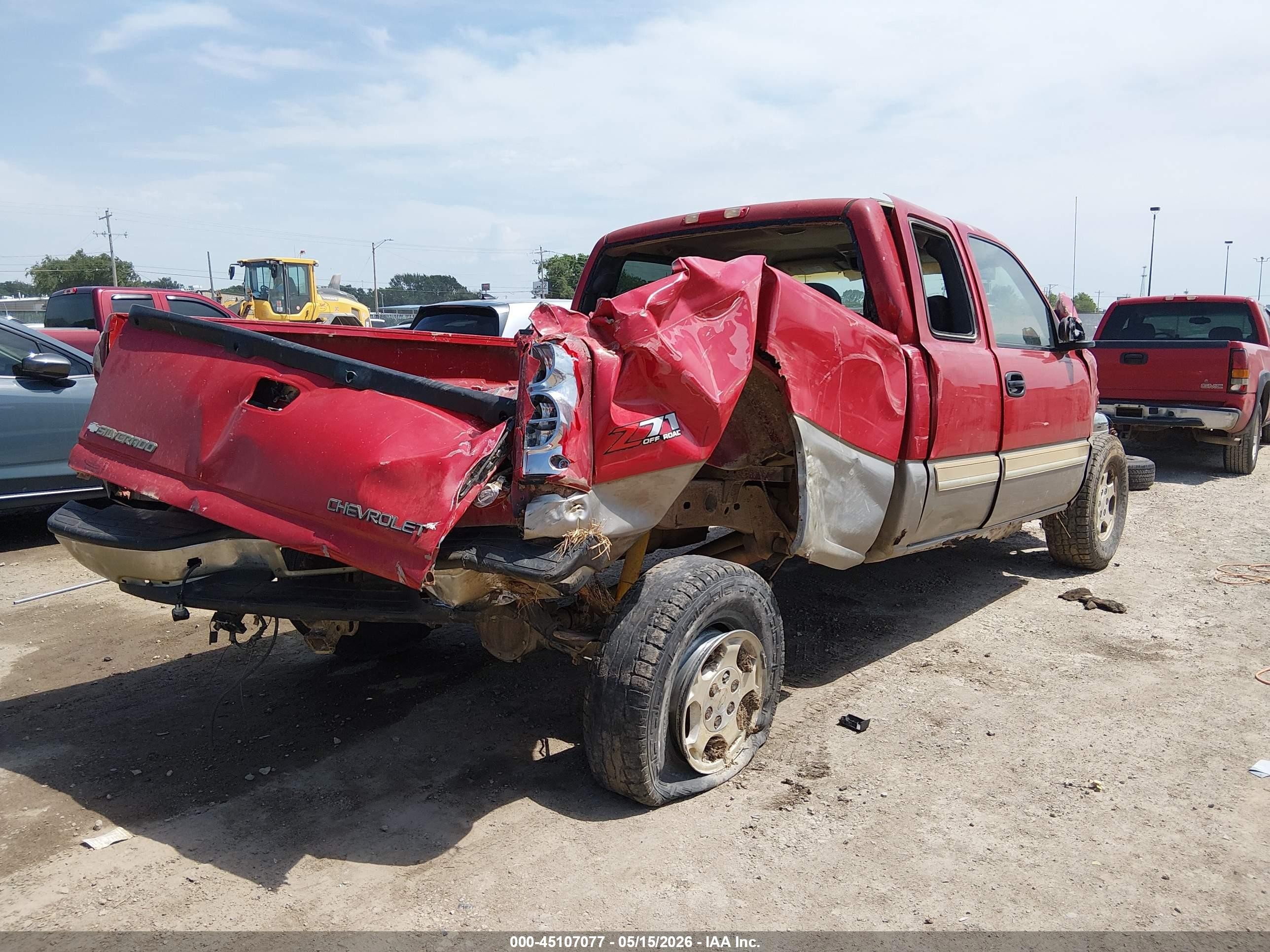 2003 Chevrolet Silverado 1500 Ls Red vin: 2GCEK19T731249195