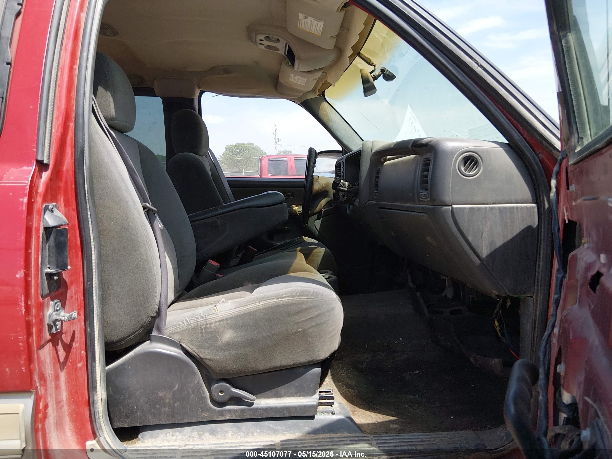 2003 Chevrolet Silverado 1500 Ls Red vin: 2GCEK19T731249195