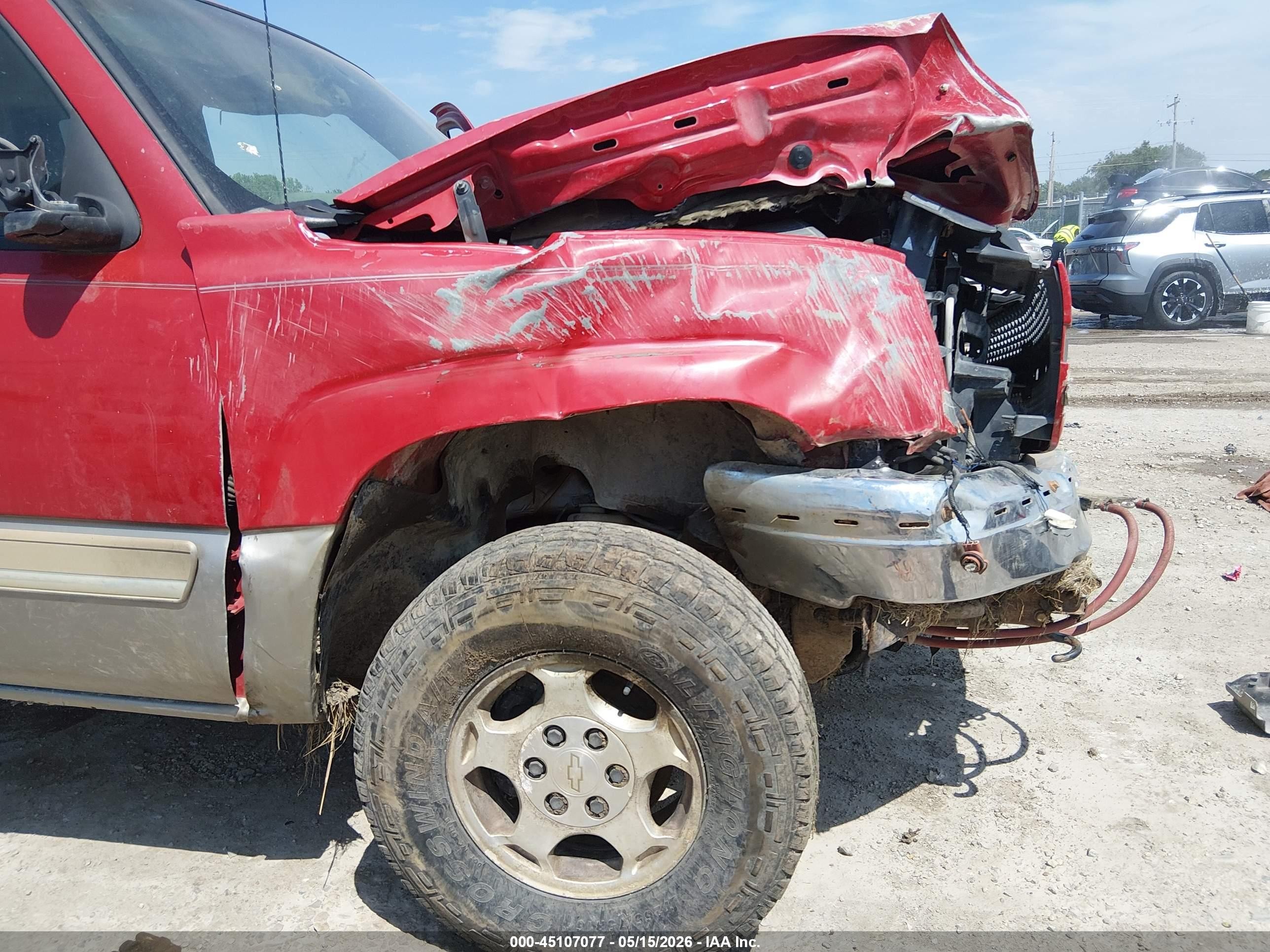 2003 Chevrolet Silverado 1500 Ls Red vin: 2GCEK19T731249195
