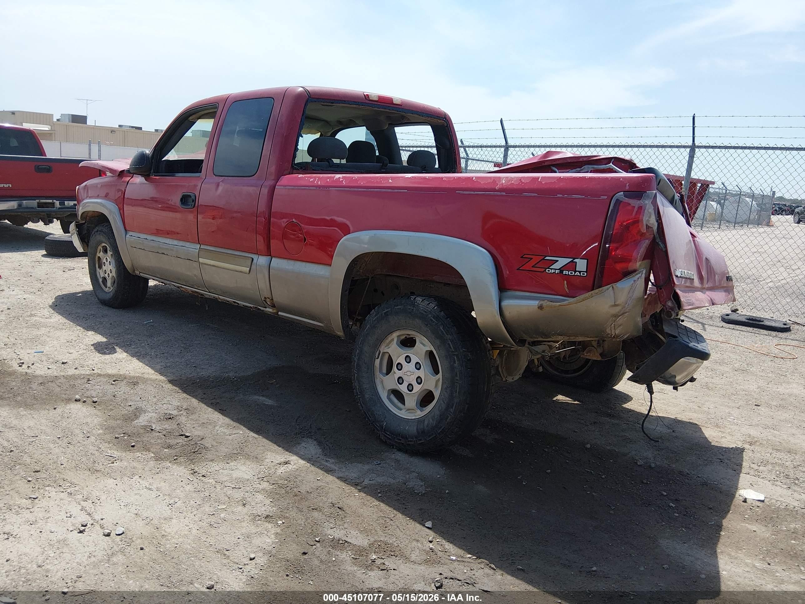 2003 Chevrolet Silverado 1500 Ls Red vin: 2GCEK19T731249195
