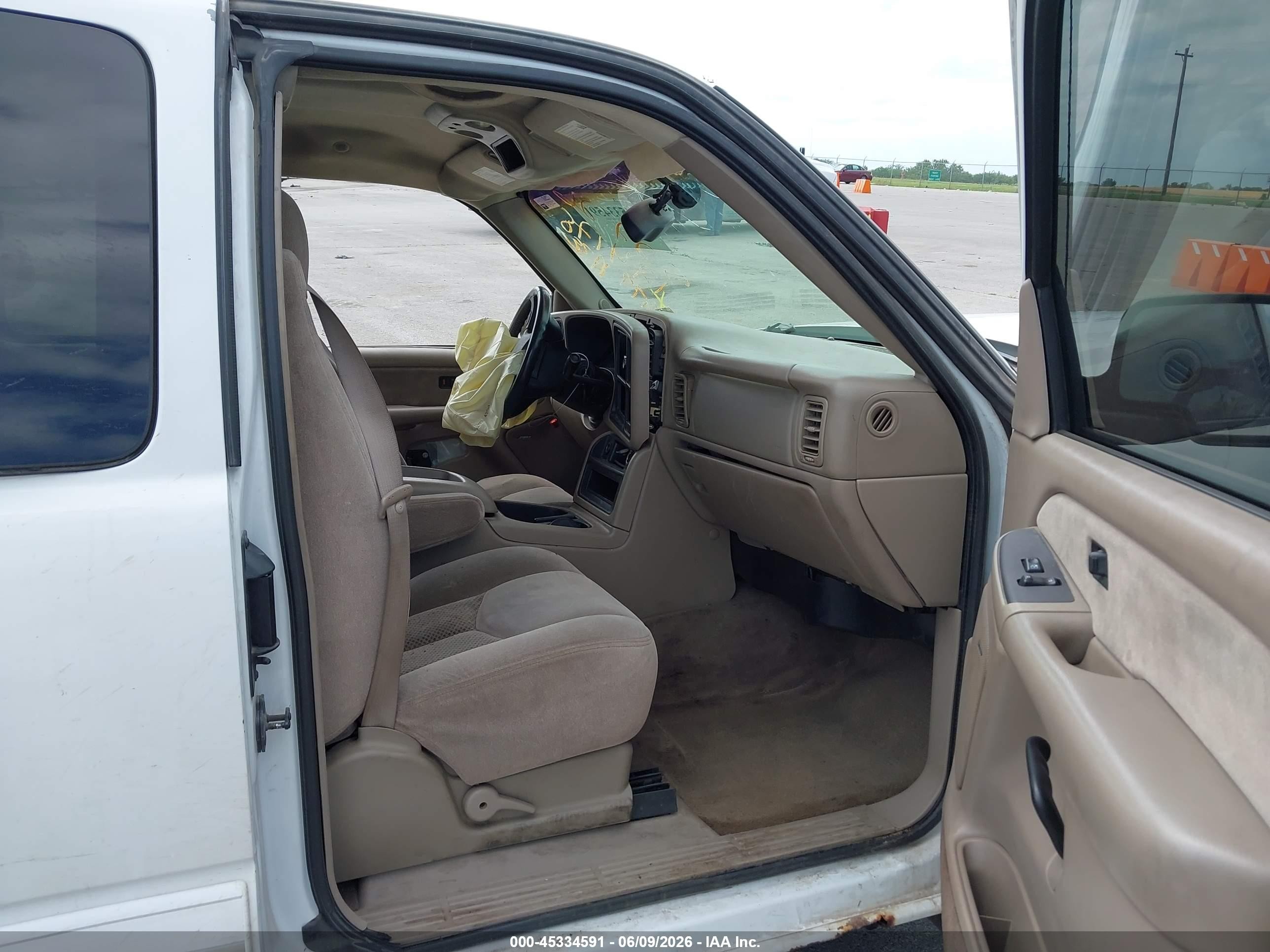 2003 Chevrolet Silverado 1500 Ls White vin: 2GCEK19T731273190