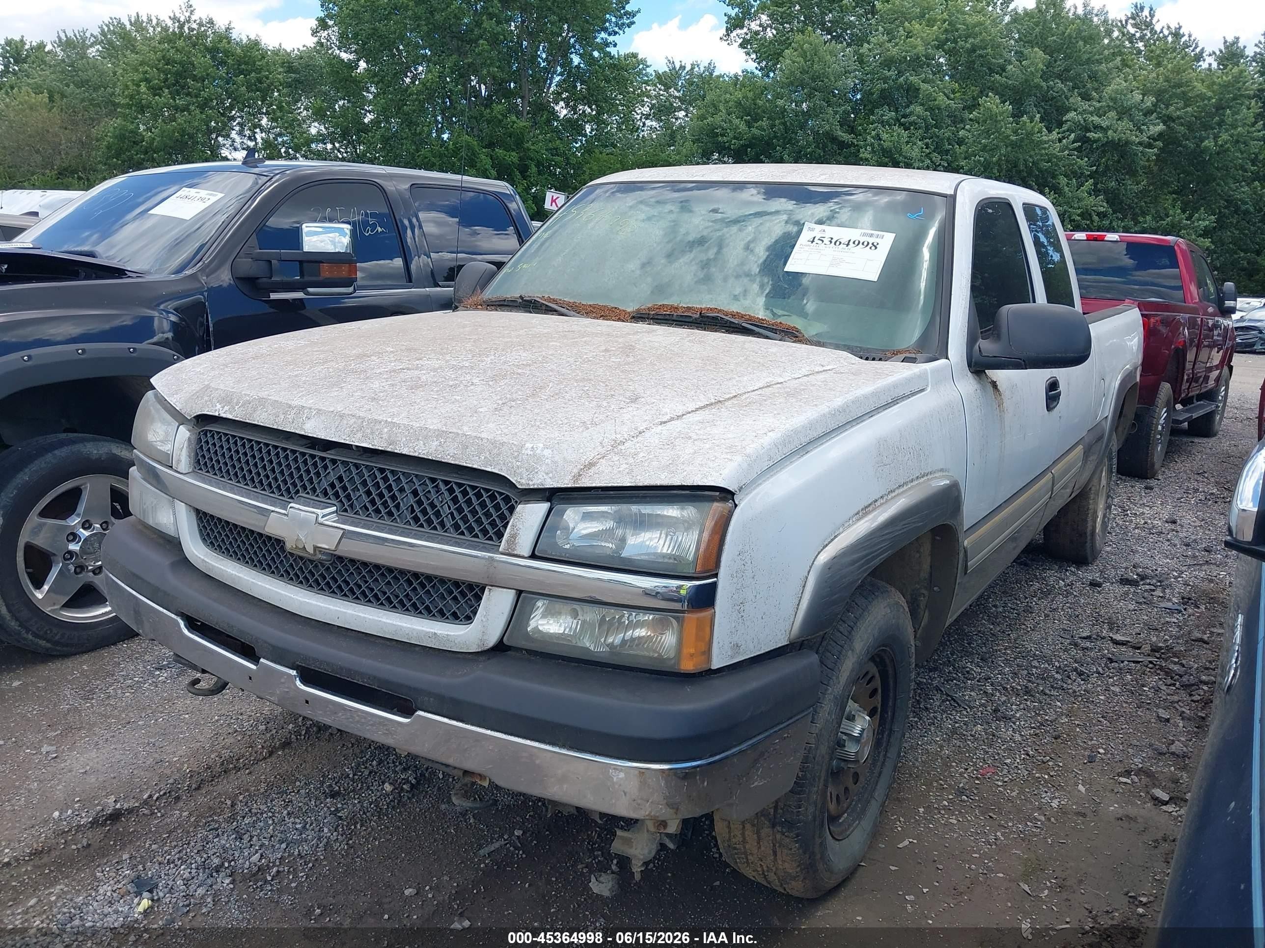 2003 Chevrolet Silverado 1500 Ls White vin: 2GCEK19T731279698