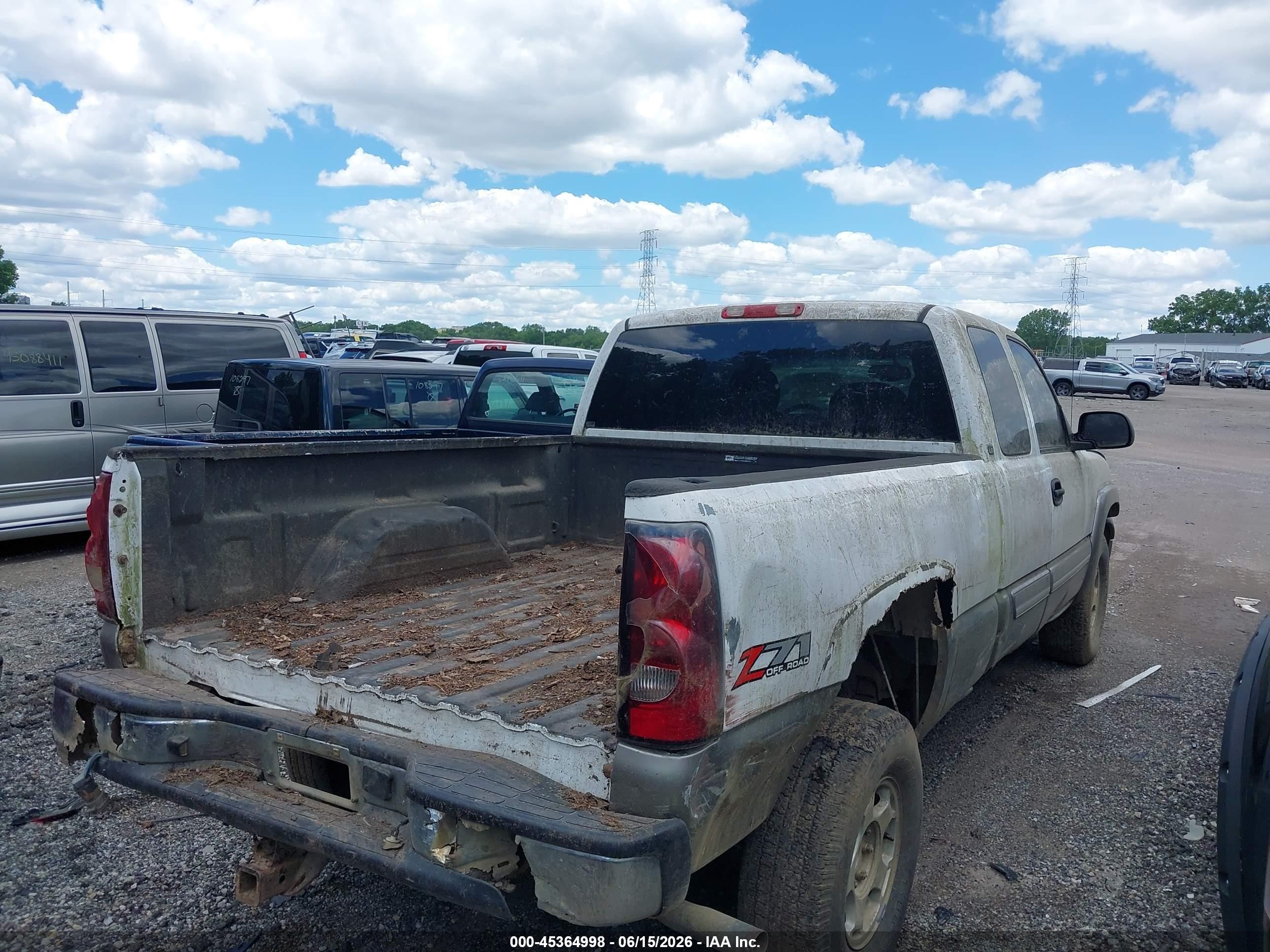 2003 Chevrolet Silverado 1500 Ls White vin: 2GCEK19T731279698