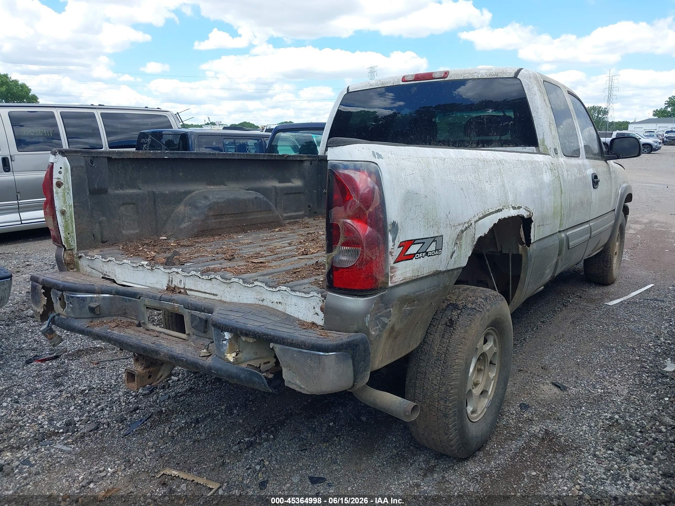 2003 Chevrolet Silverado 1500 Ls White vin: 2GCEK19T731279698