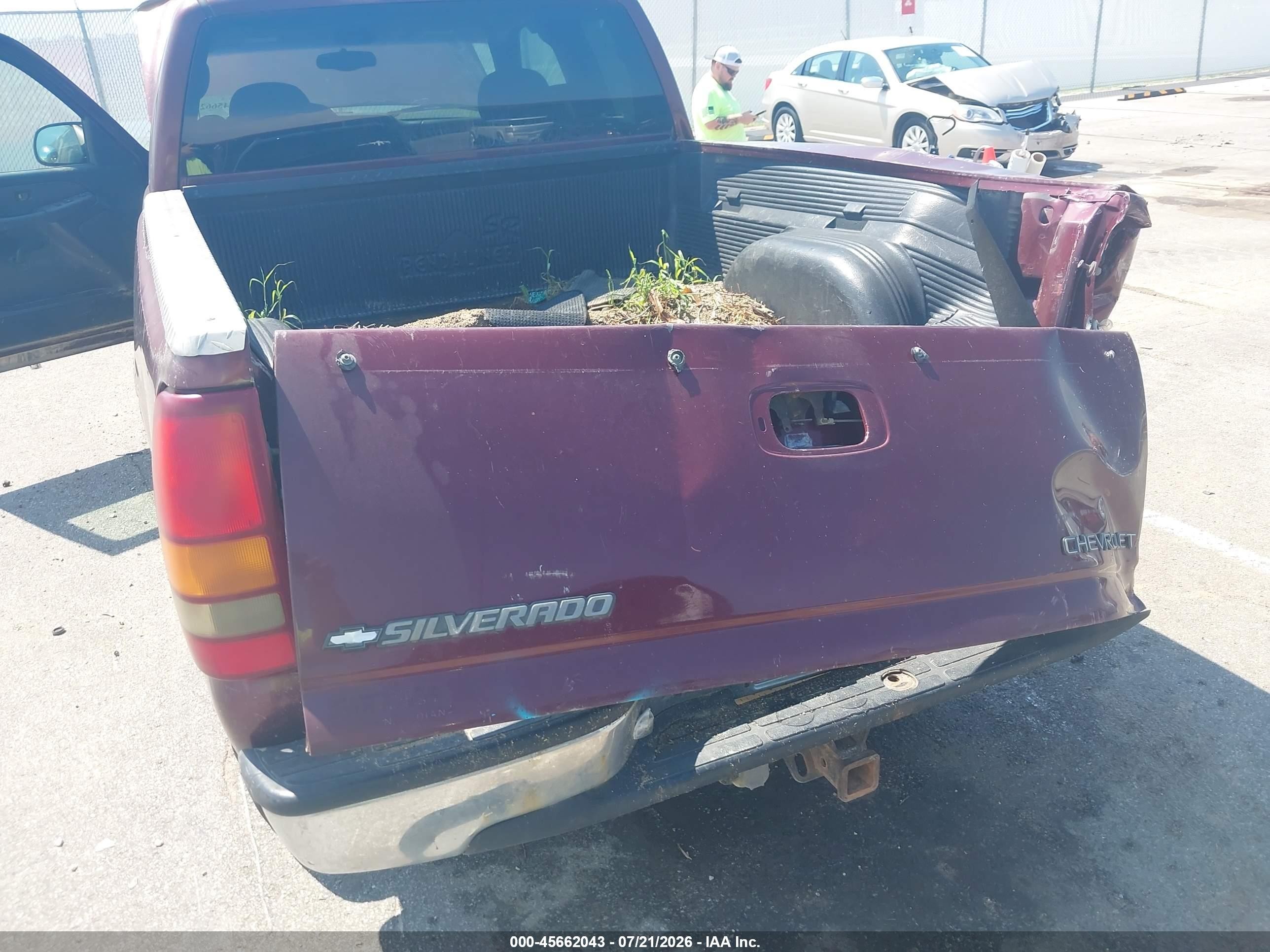 1999 Chevrolet Silverado 1500 Ls Maroon vin: 2GCEK19T7X1106799