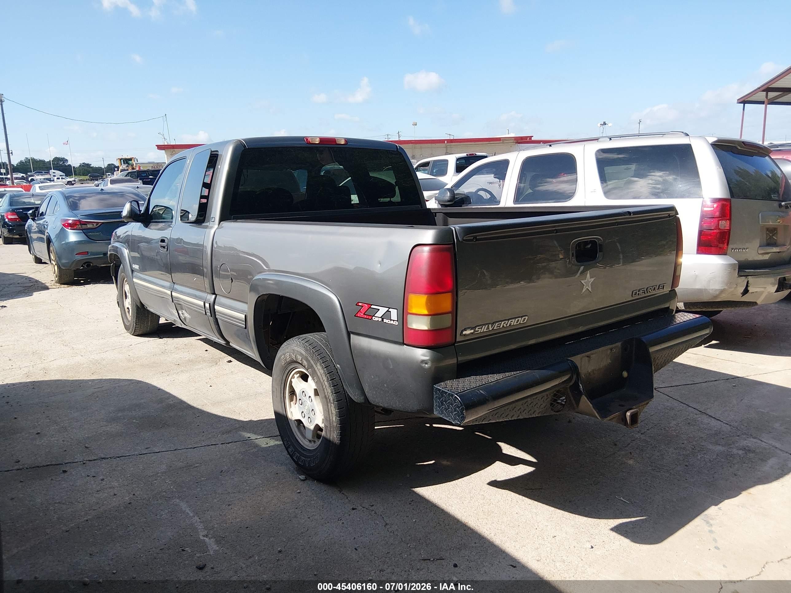 2000 Chevrolet Silverado 1500 Ls Gray vin: 2GCEK19T7Y1341690