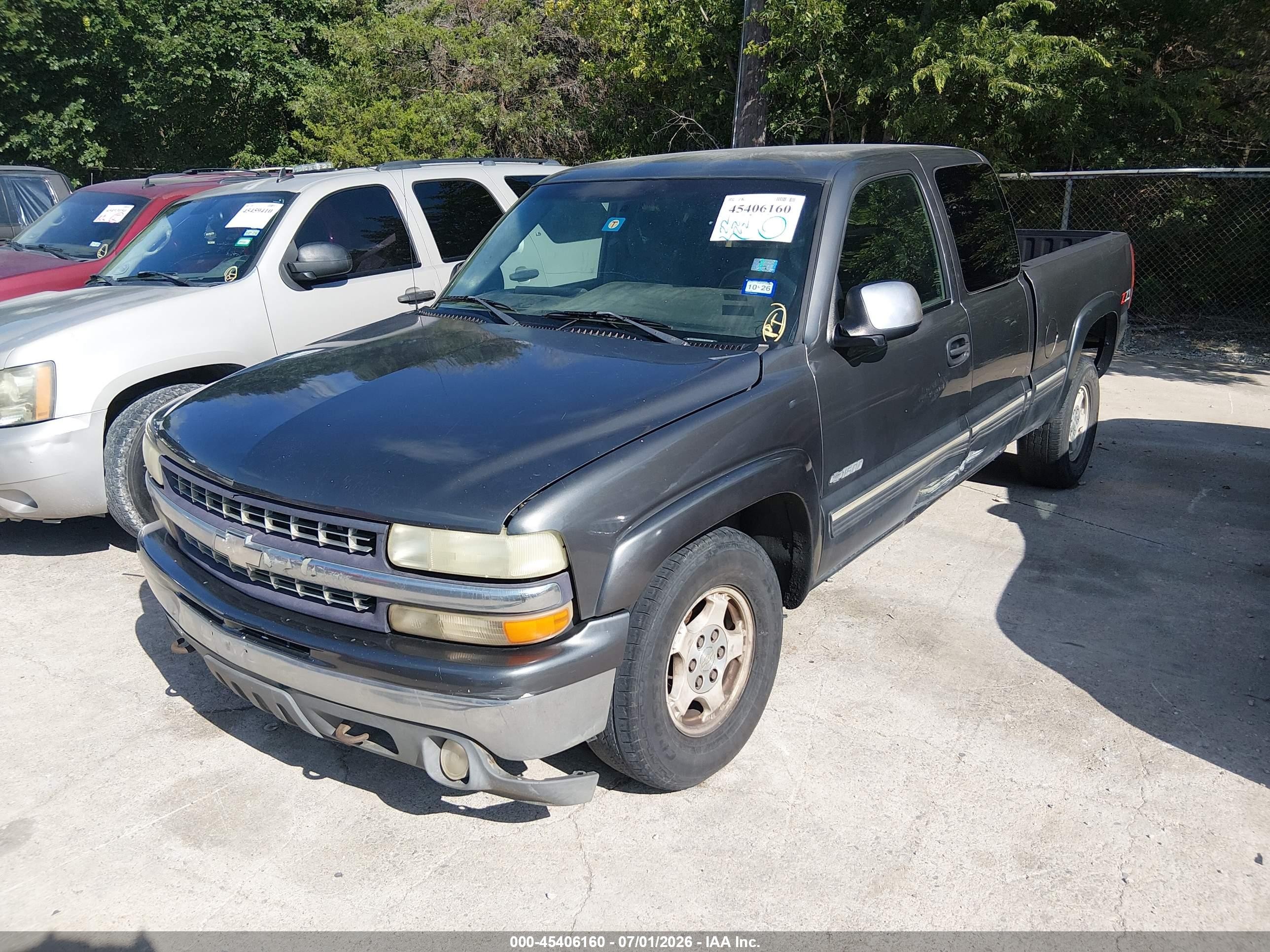 2000 Chevrolet Silverado 1500 Ls Gray vin: 2GCEK19T7Y1341690
