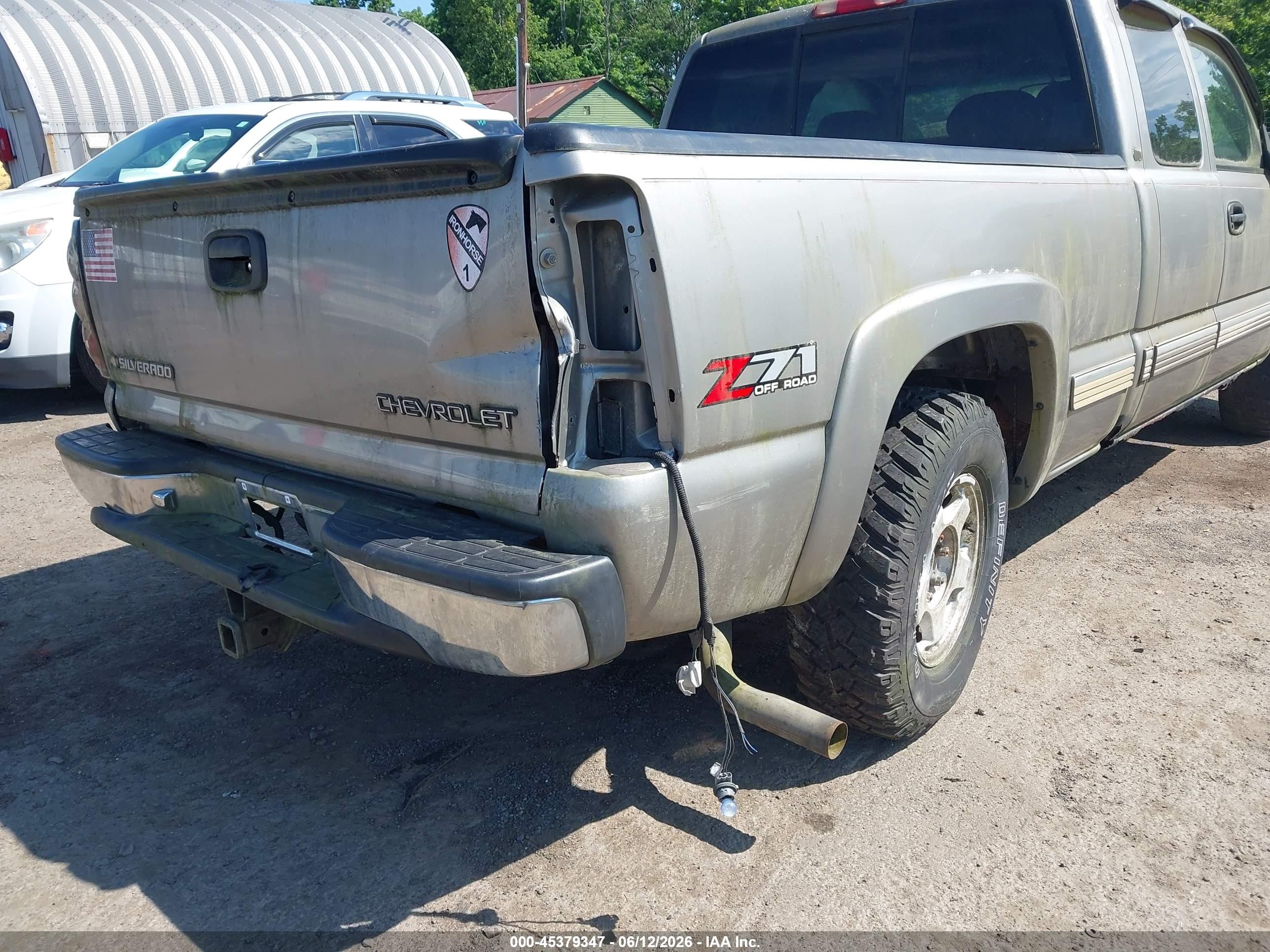 2002 Chevrolet Silverado 1500 Lt Gray vin: 2GCEK19T821119795