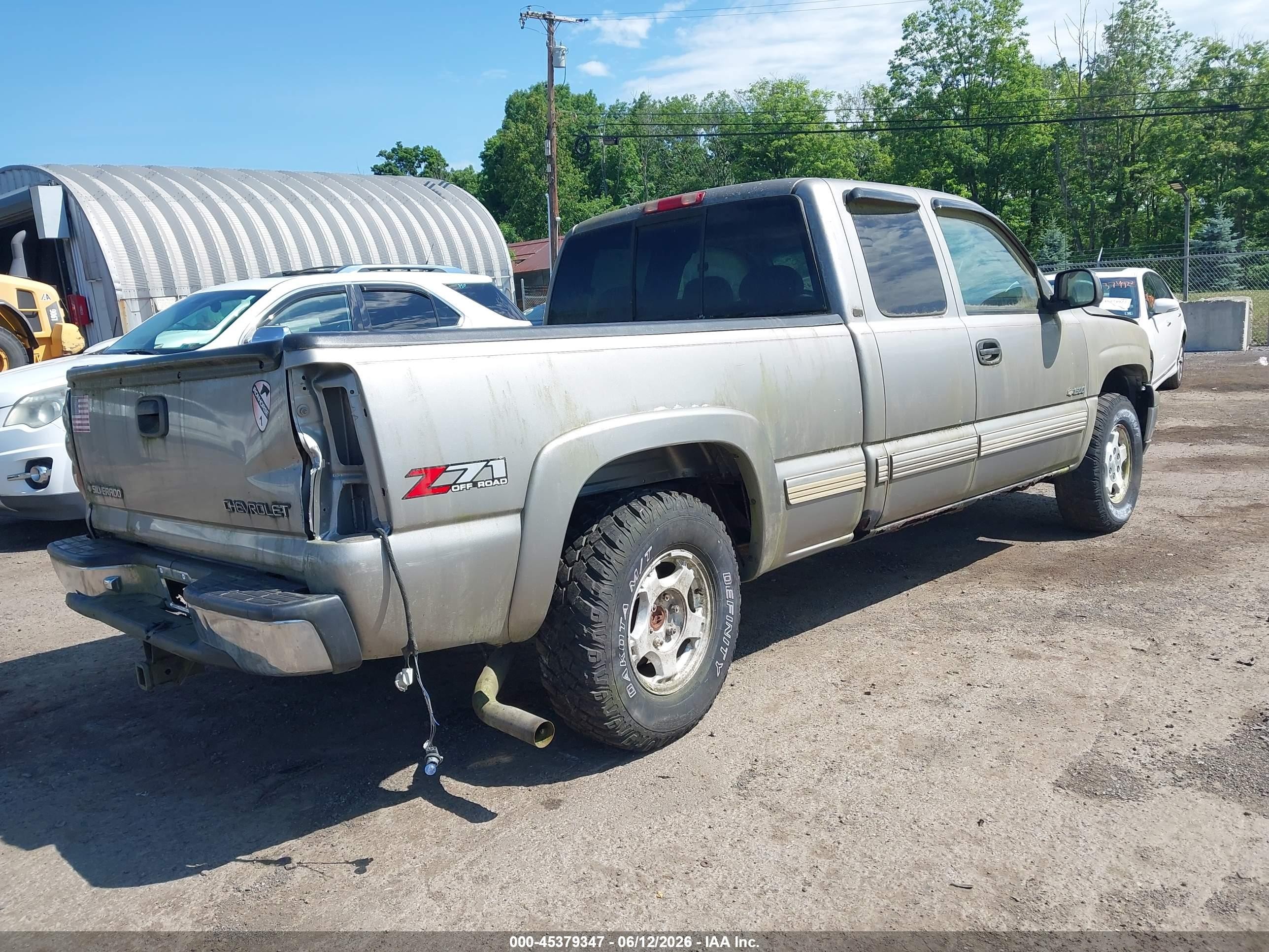 2002 Chevrolet Silverado 1500 Lt Gray vin: 2GCEK19T821119795