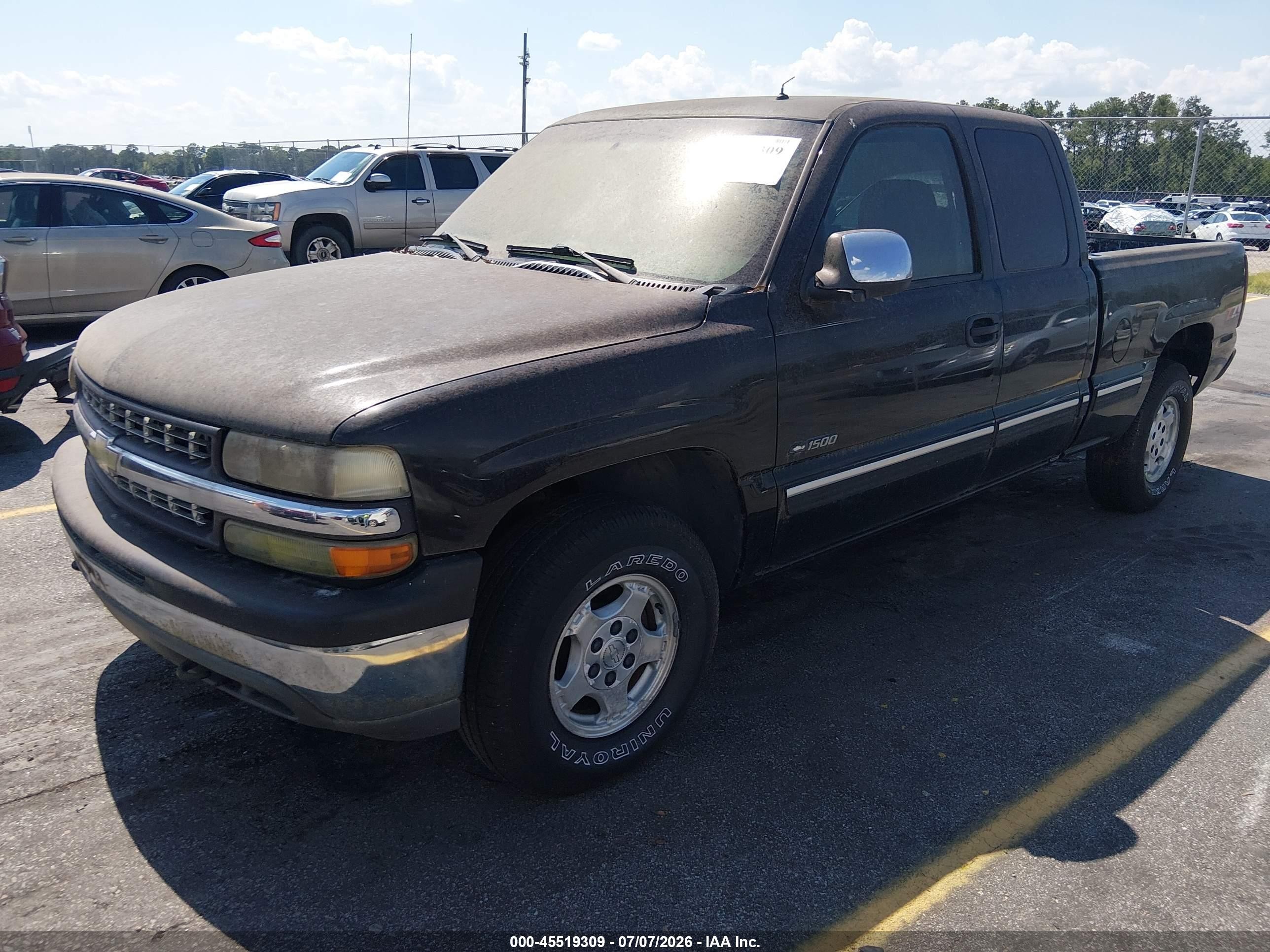 2002 Chevrolet Silverado 1500 Lt Black vin: 2GCEK19T821190799
