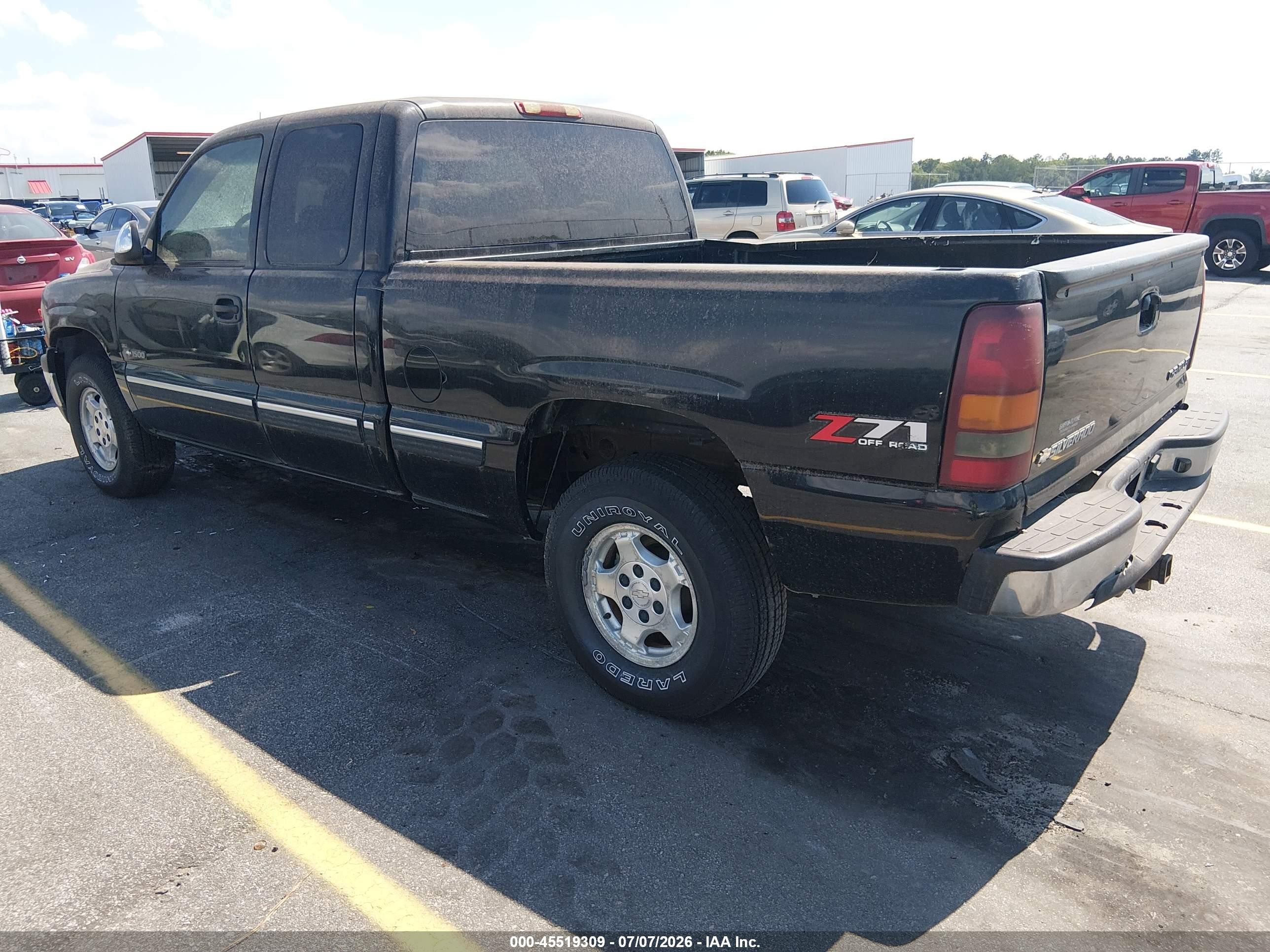 2002 Chevrolet Silverado 1500 Lt Black vin: 2GCEK19T821190799