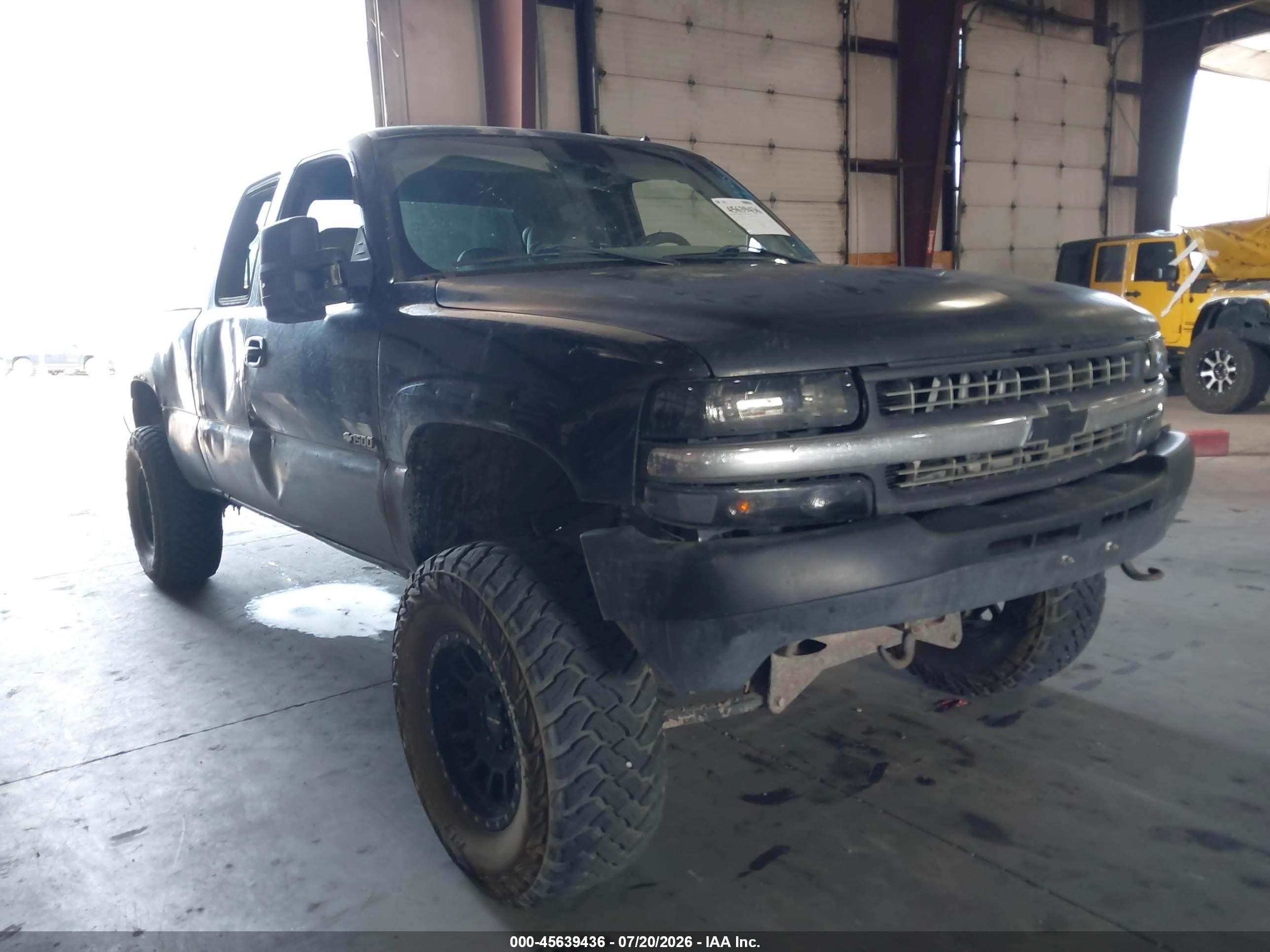 2002 Chevrolet Silverado 1500 Lt Black vin: 2GCEK19T821345500