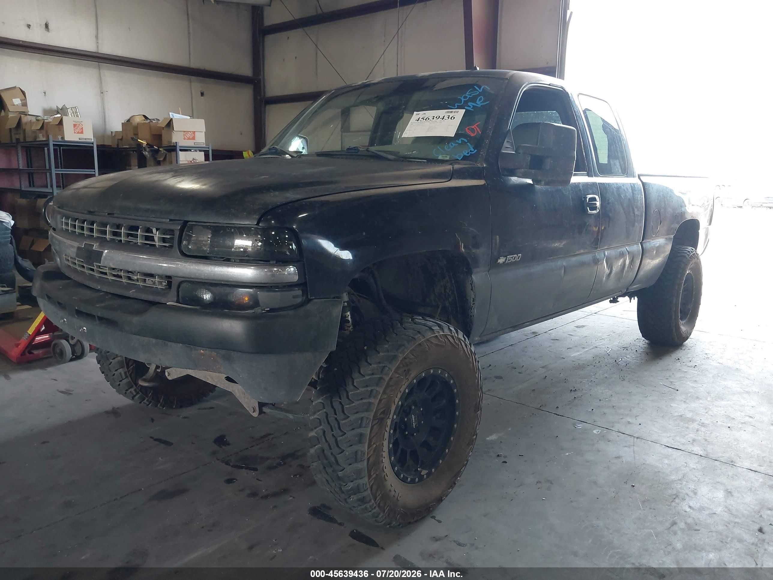 2002 Chevrolet Silverado 1500 Lt Black vin: 2GCEK19T821345500