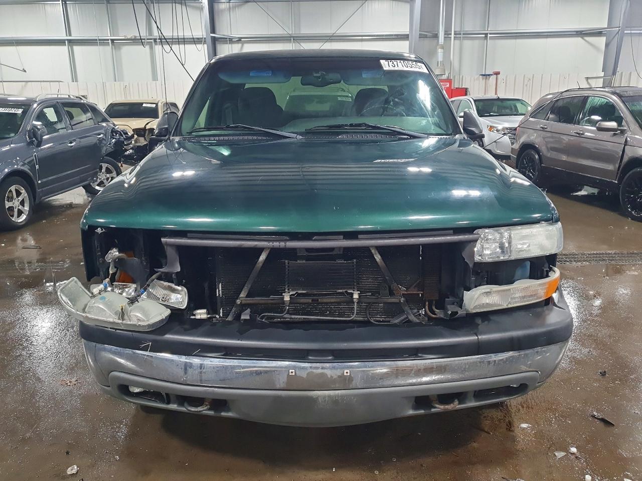 2002 Chevrolet Silverado K1500 Green vin: 2GCEK19T821411656
