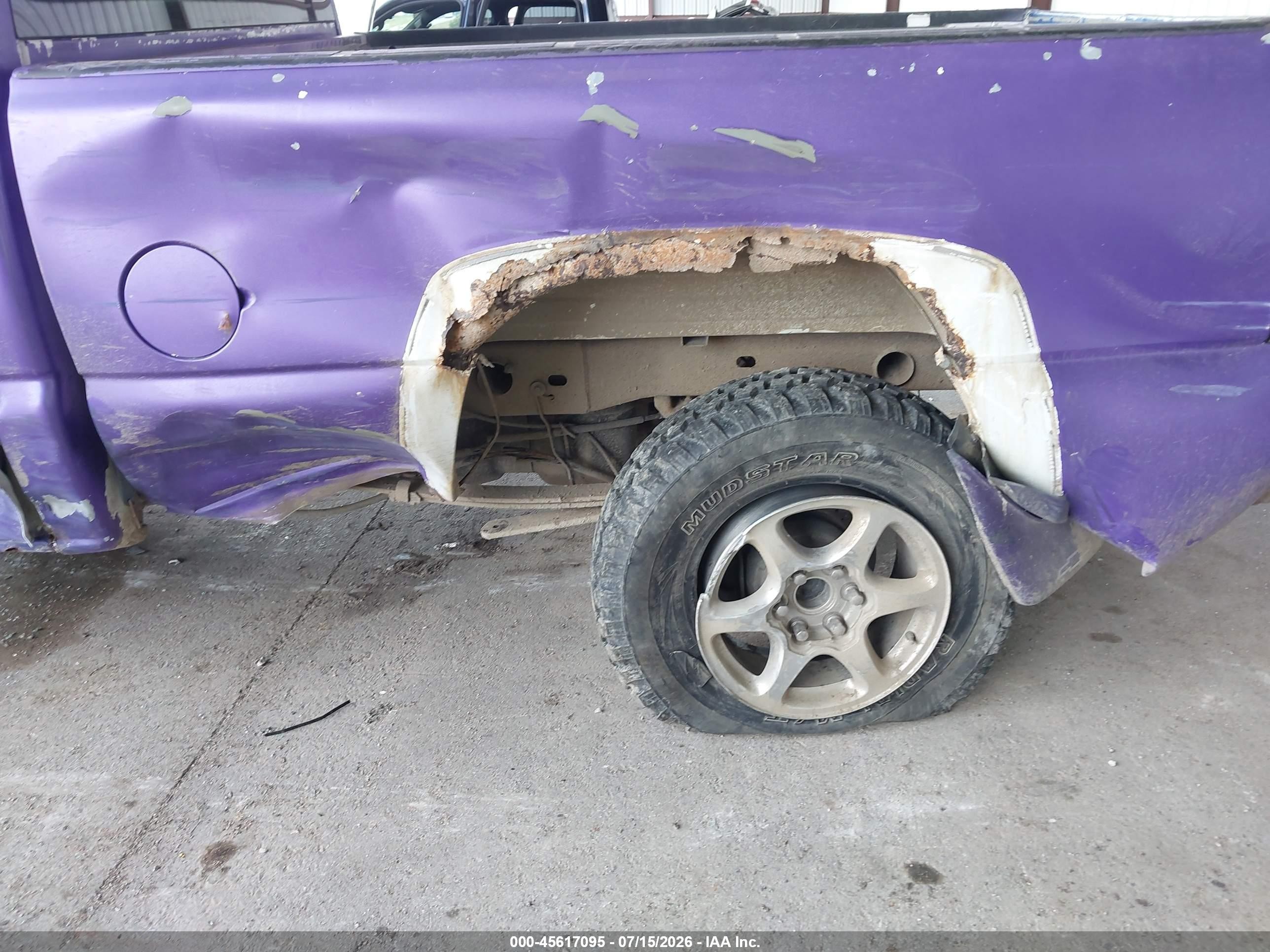 2003 Chevrolet Silverado 1500 Ls Purple vin: 2GCEK19T831133956
