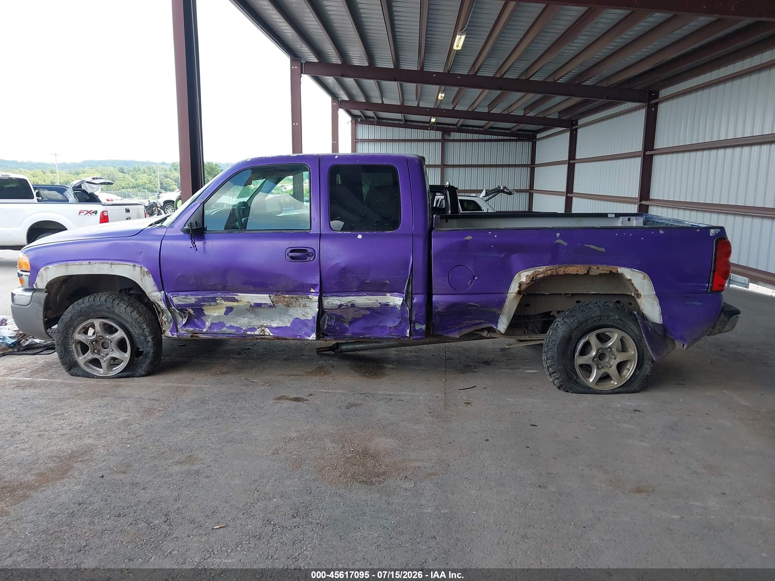 2003 Chevrolet Silverado 1500 Ls Purple vin: 2GCEK19T831133956