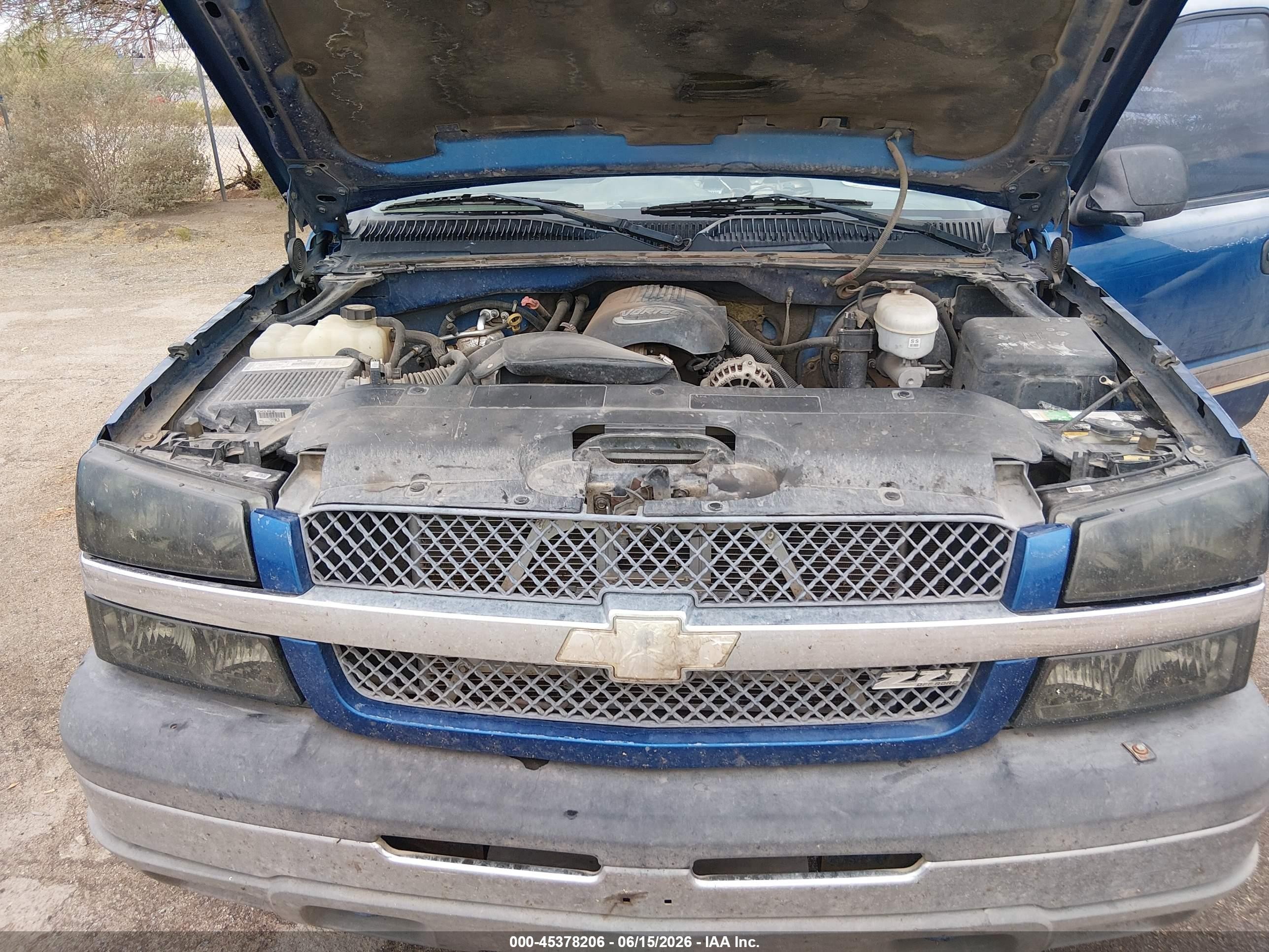 2003 Chevrolet Silverado 1500 Ls Синий vin: 2GCEK19T831178072